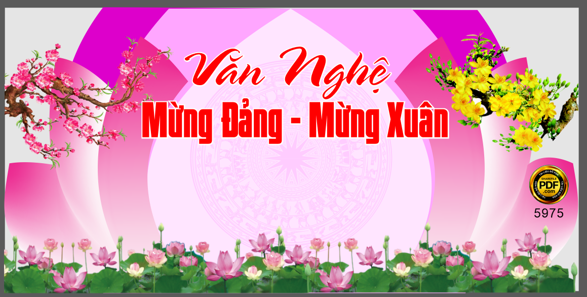 Backdrop văn nghệ mừng đảng mừng xuân 2023 #36 file corel