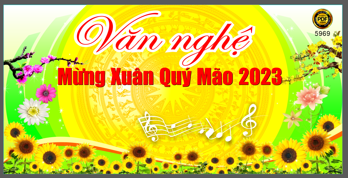 Backdrop văn nghệ mừng xuân Quý Mão 2023 #30