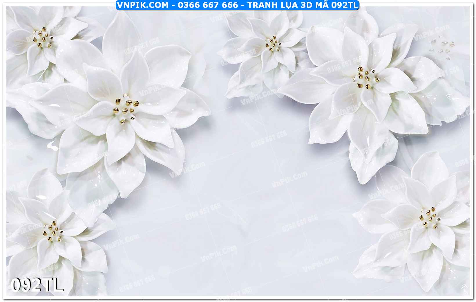 Tranh lụa 3D – Tranh trang trí dán tường 092TL