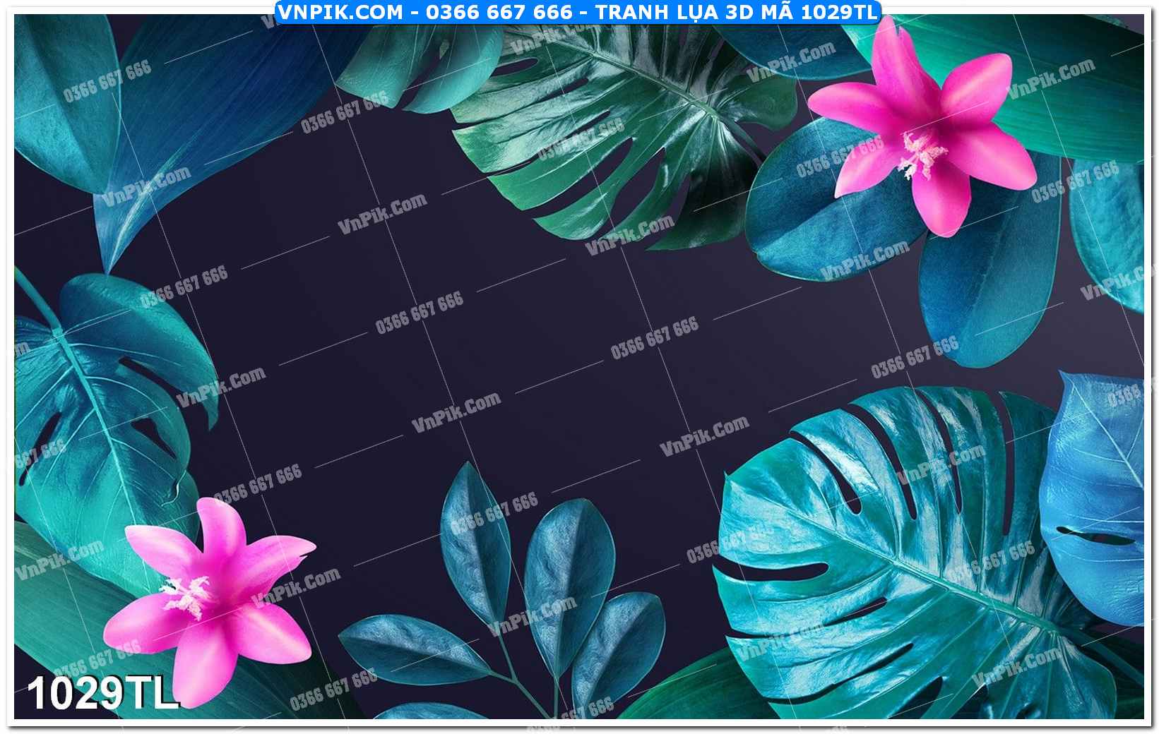 Tranh lụa 3D – Tranh trang trí dán tường 1029TL