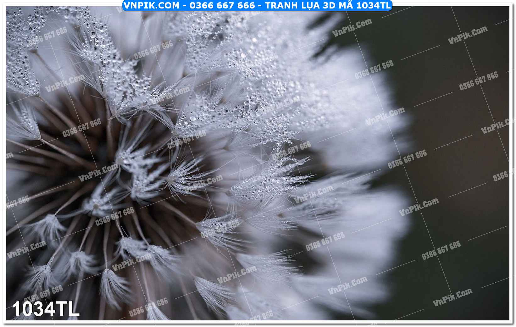 Tranh lụa 3D – Tranh trang trí dán tường 1034TL