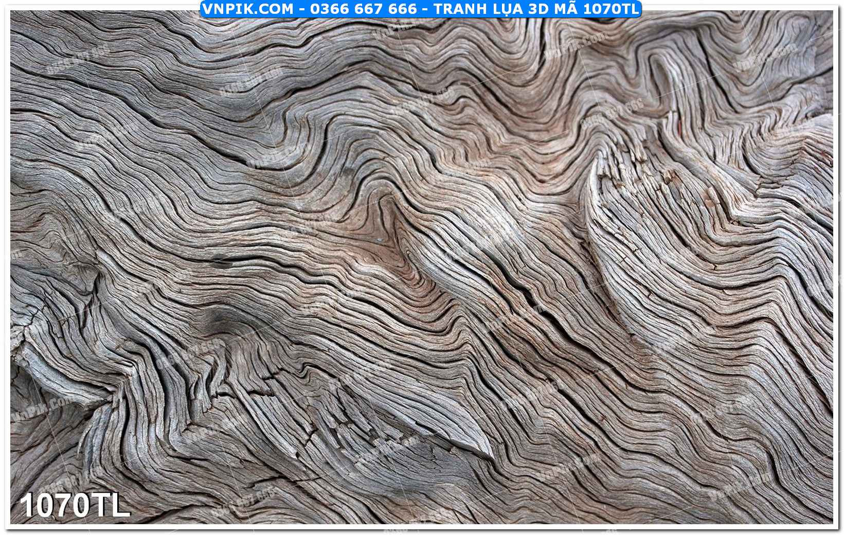 Tranh lụa 3D – Tranh trang trí dán tường 1070TL