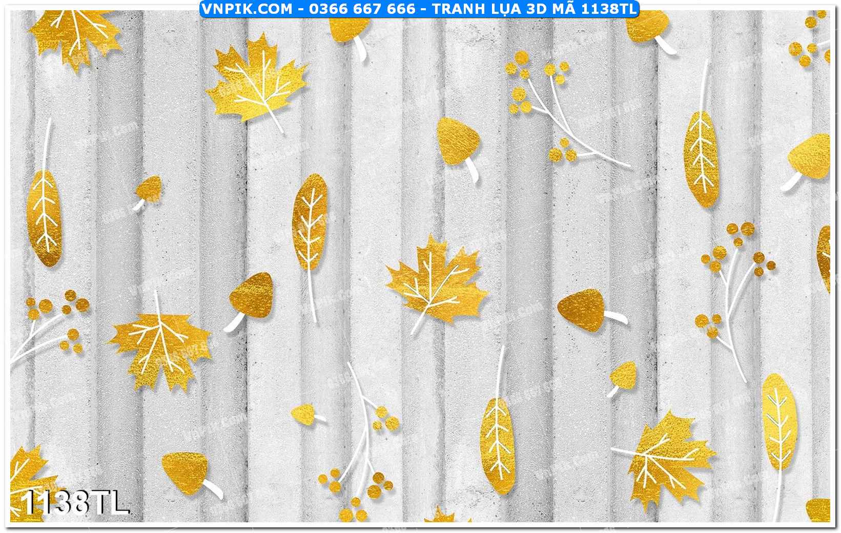 Tranh lụa 3D – Tranh trang trí dán tường 1138TL