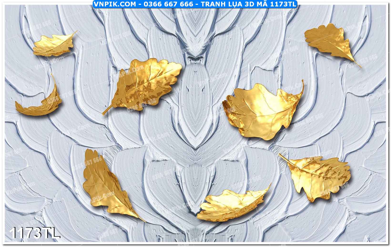 Tranh lụa 3D – Tranh trang trí dán tường 1173TL