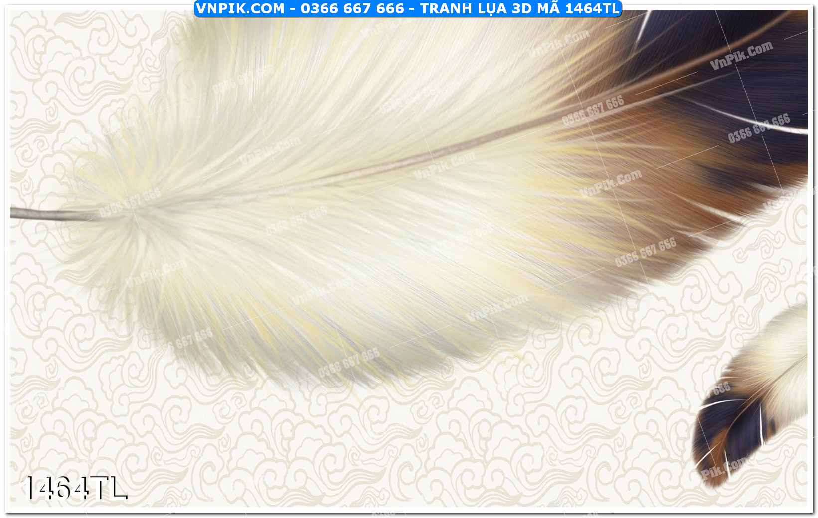 Tranh lụa 3D – Tranh trang trí dán tường 1464TL