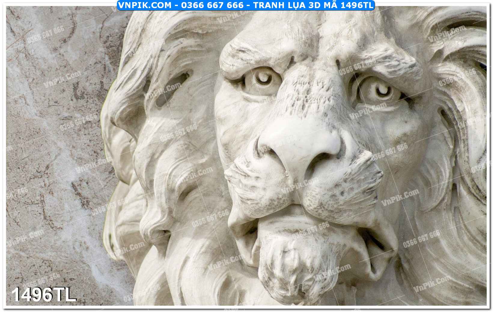 Tranh lụa 3D – Tranh trang trí dán tường 1496TL