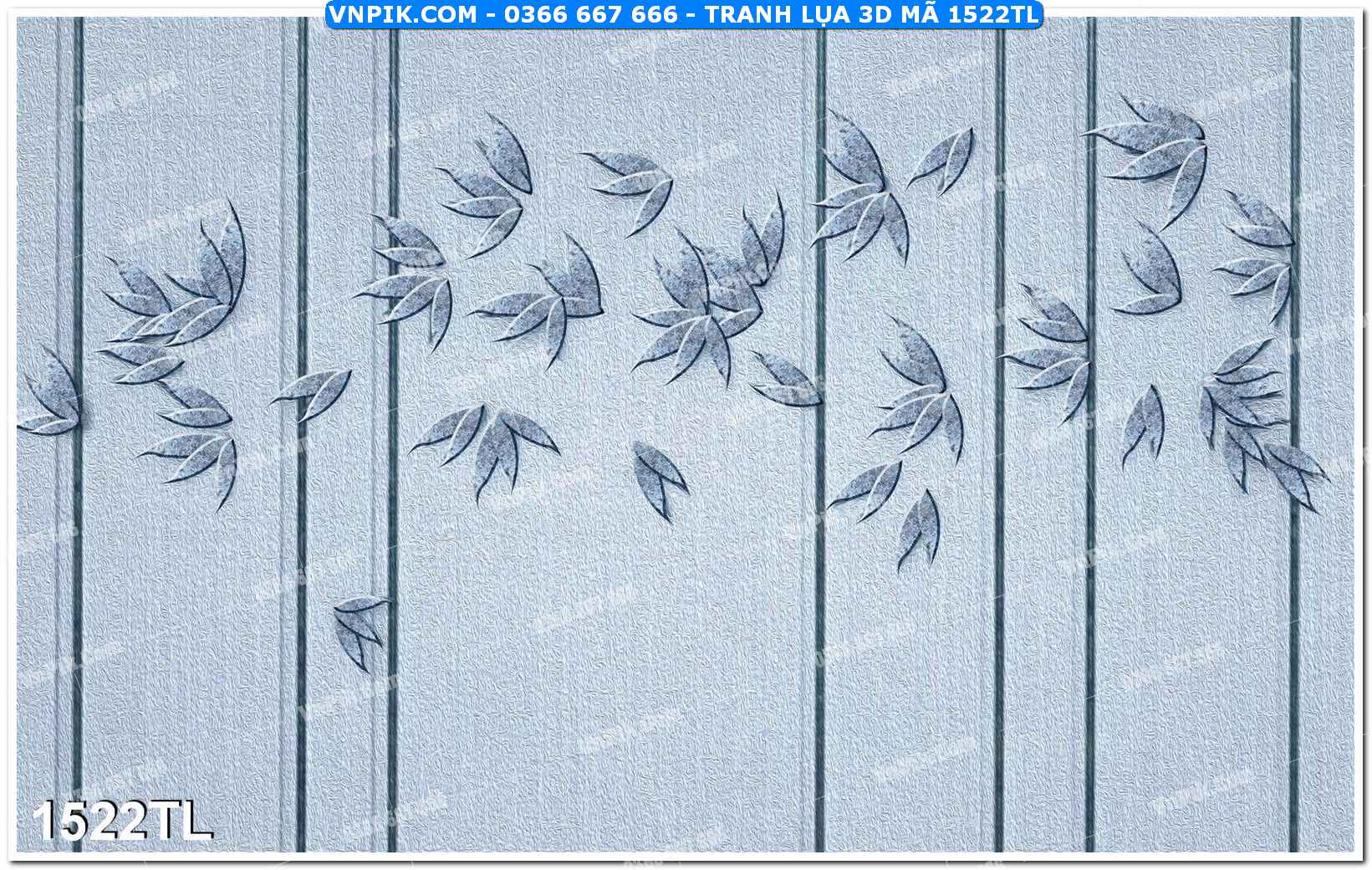 Tranh lụa 3D – Tranh trang trí dán tường 1522TL