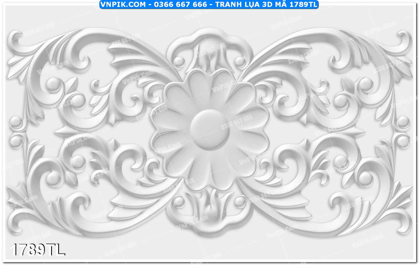 Tranh lụa 3D – Tranh trang trí dán tường 1789TL