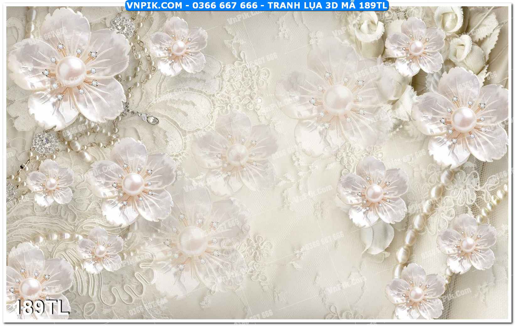 Tranh lụa 3D – Tranh trang trí dán tường 189TL