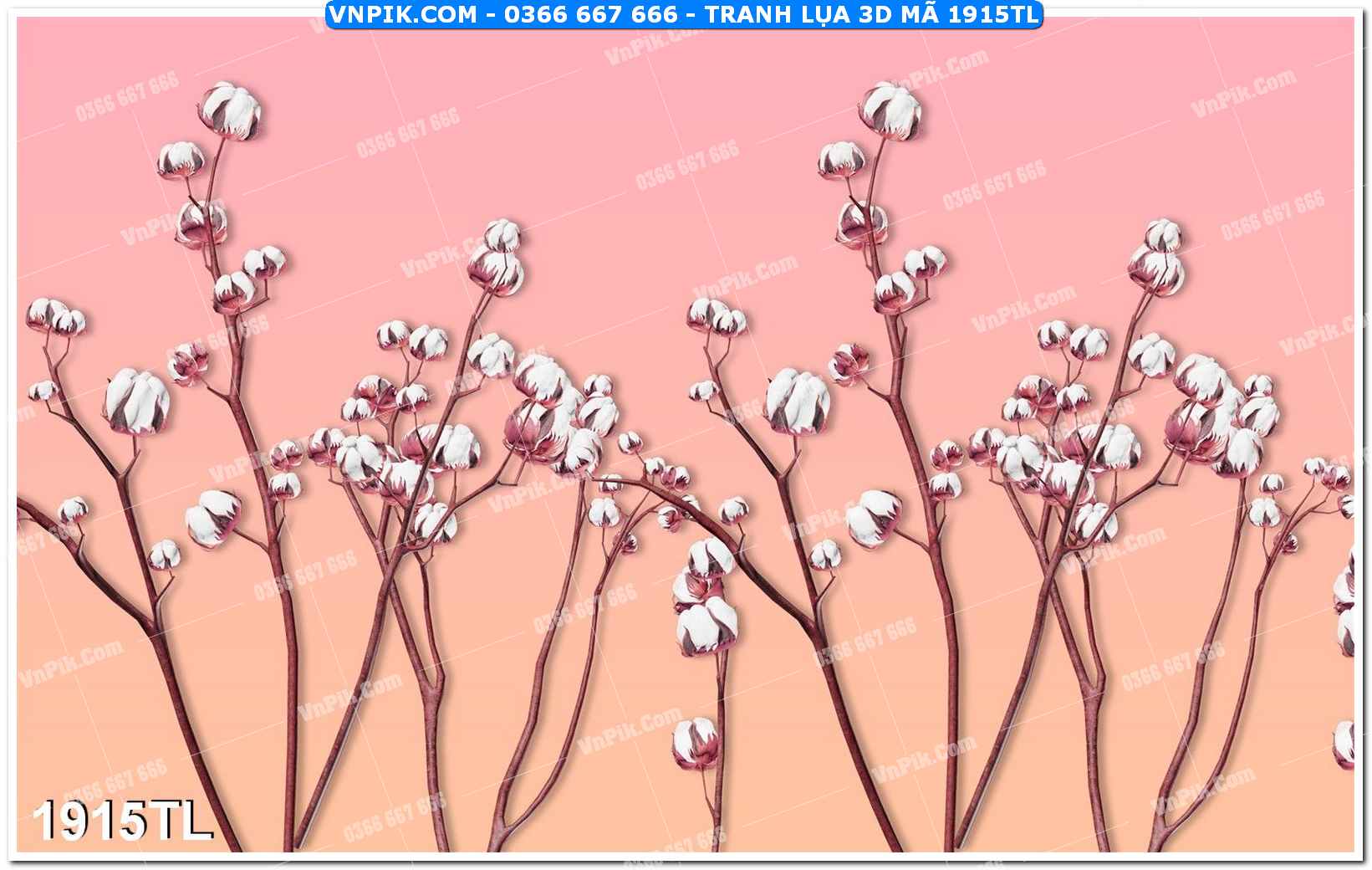 Tranh lụa 3D – Tranh trang trí dán tường 1915TL