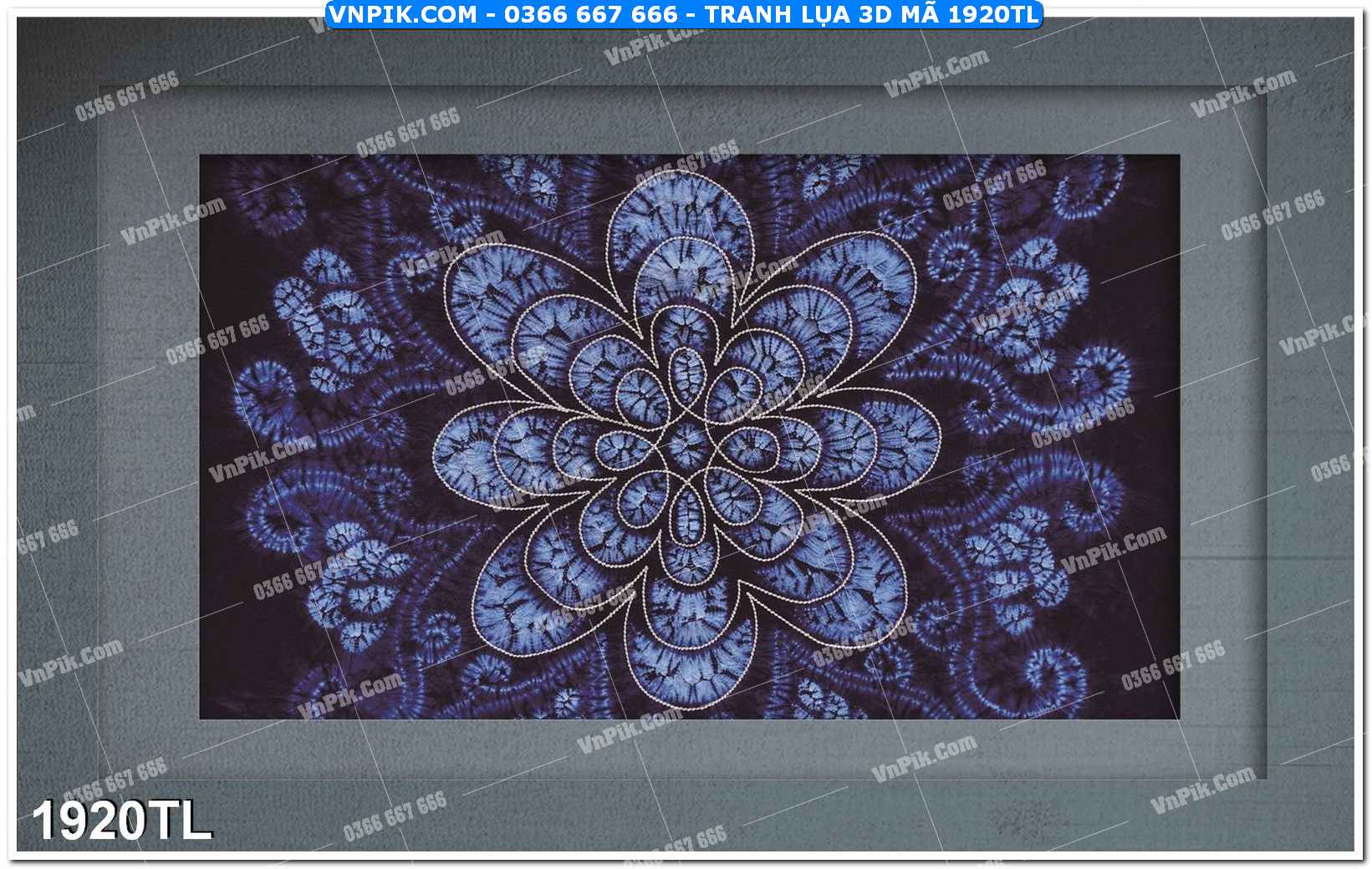 Tranh lụa 3D – Tranh trang trí dán tường 1920TL