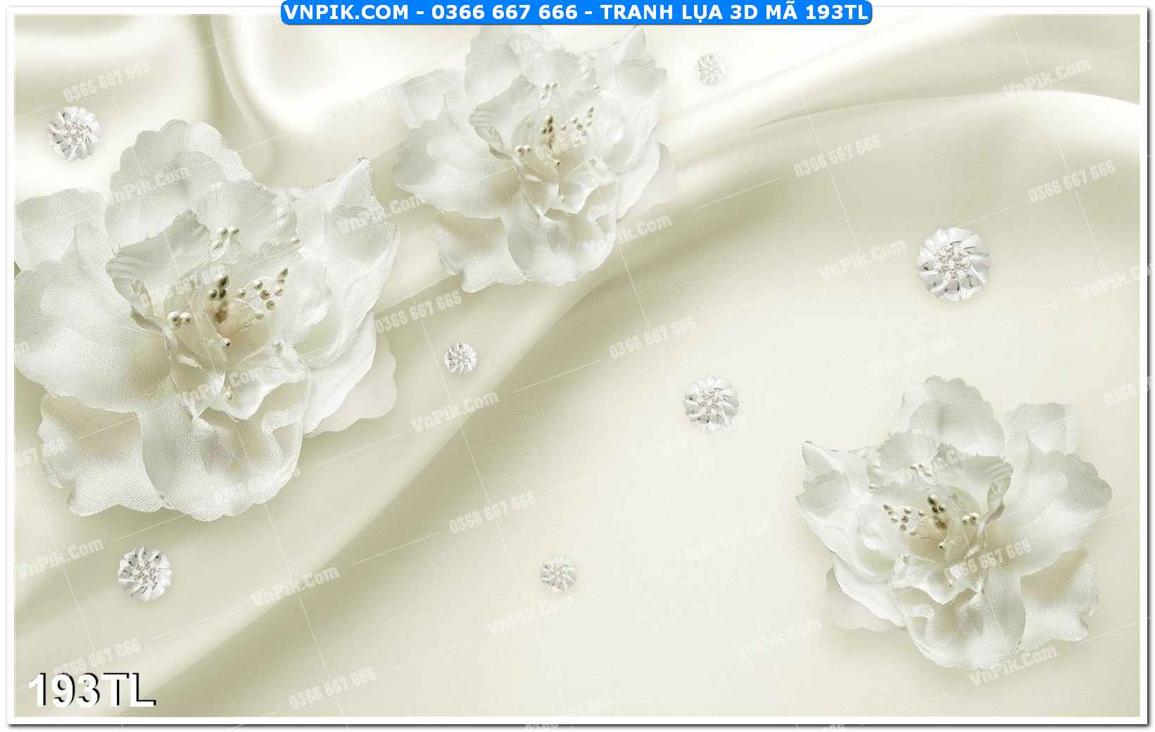 Tranh lụa 3D – Tranh trang trí dán tường 193TL