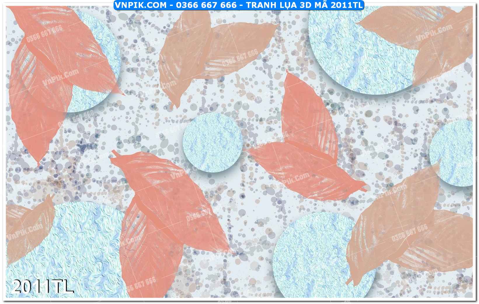 Tranh lụa 3D – Tranh trang trí dán tường 2011TL