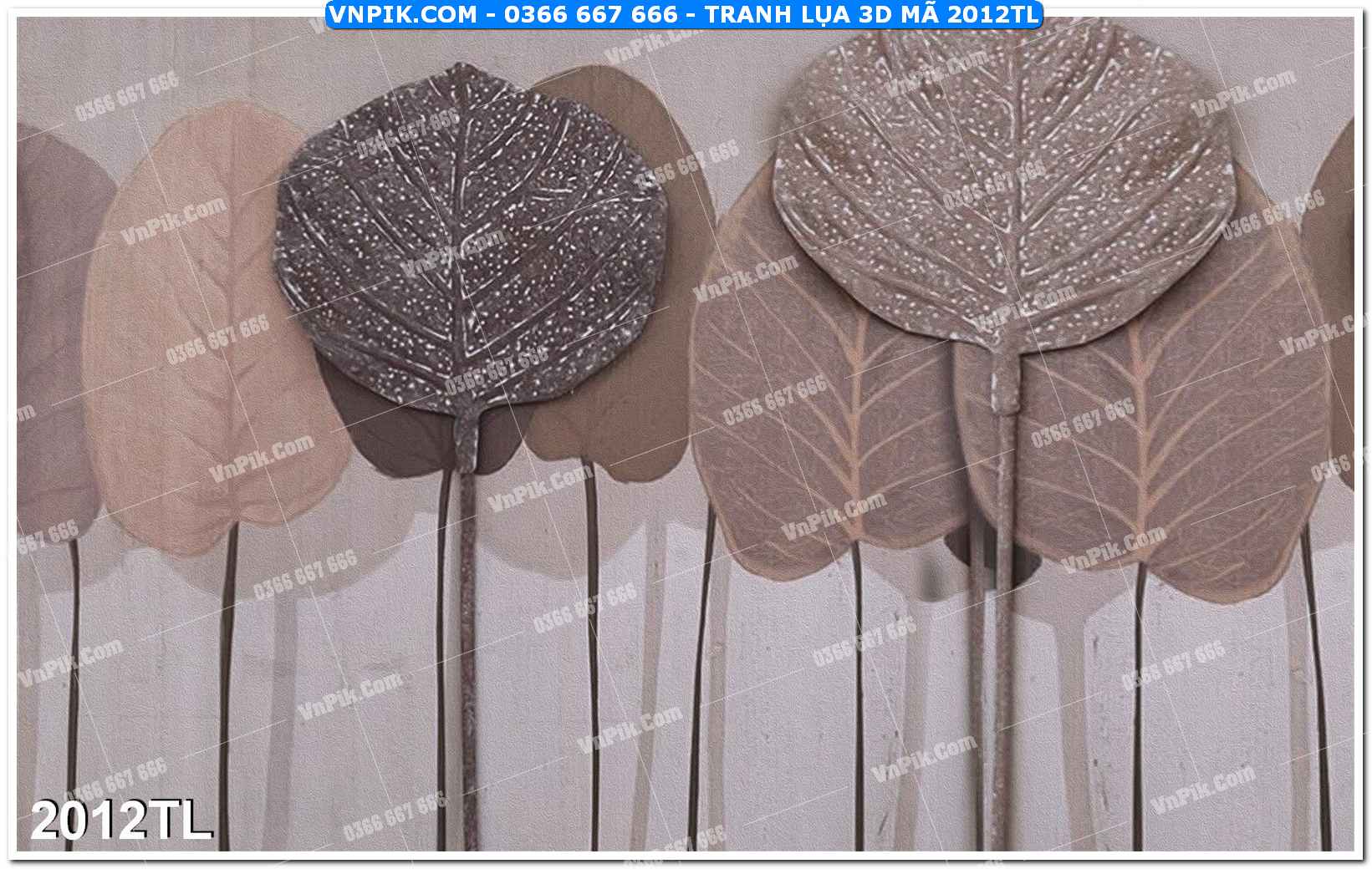 Tranh lụa 3D – Tranh trang trí dán tường 2012TL