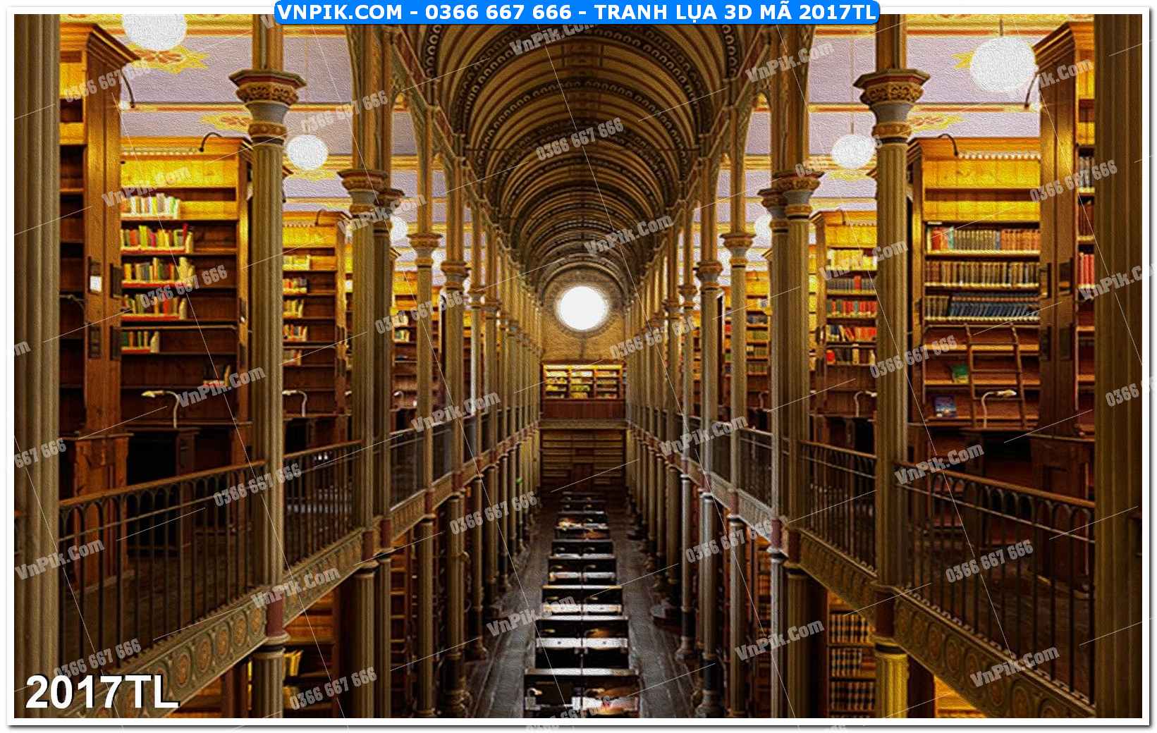 Tranh lụa 3D – Tranh trang trí dán tường 2017TL