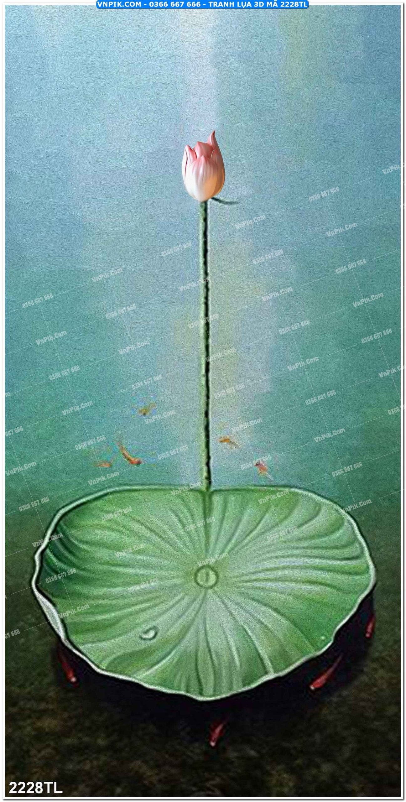 Tranh lụa 3D – Tranh trang trí dán tường 2228TL