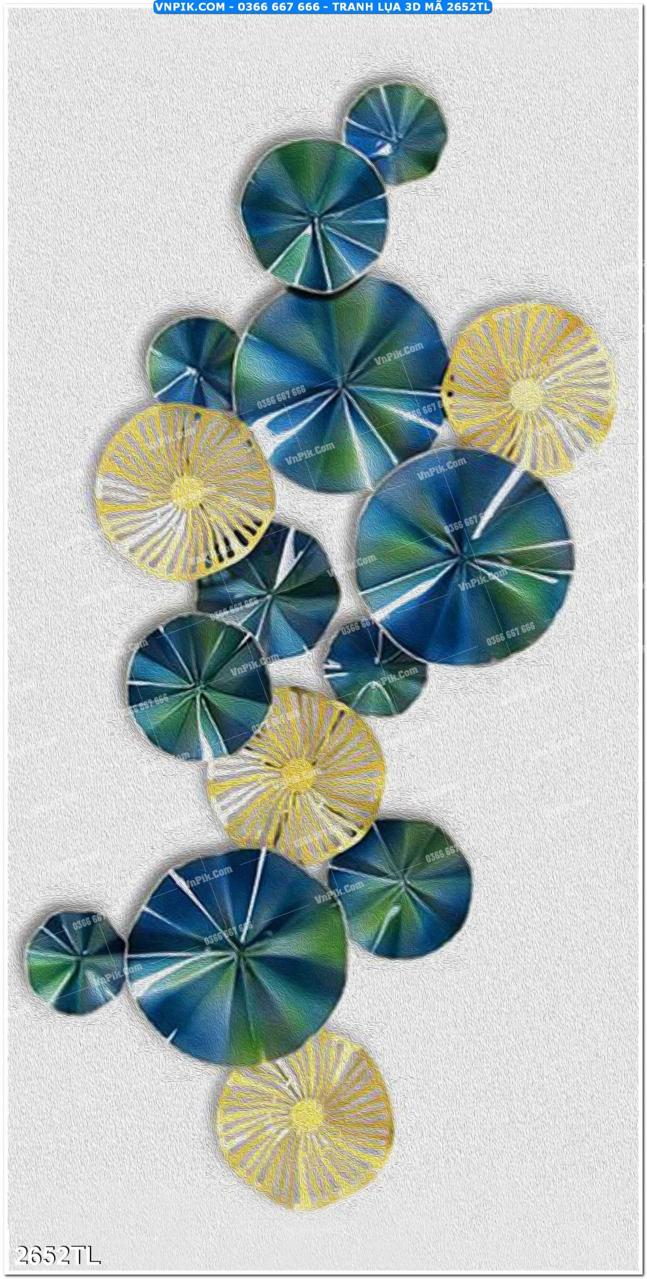 Tranh lụa 3D – Tranh trang trí dán tường 2652TL