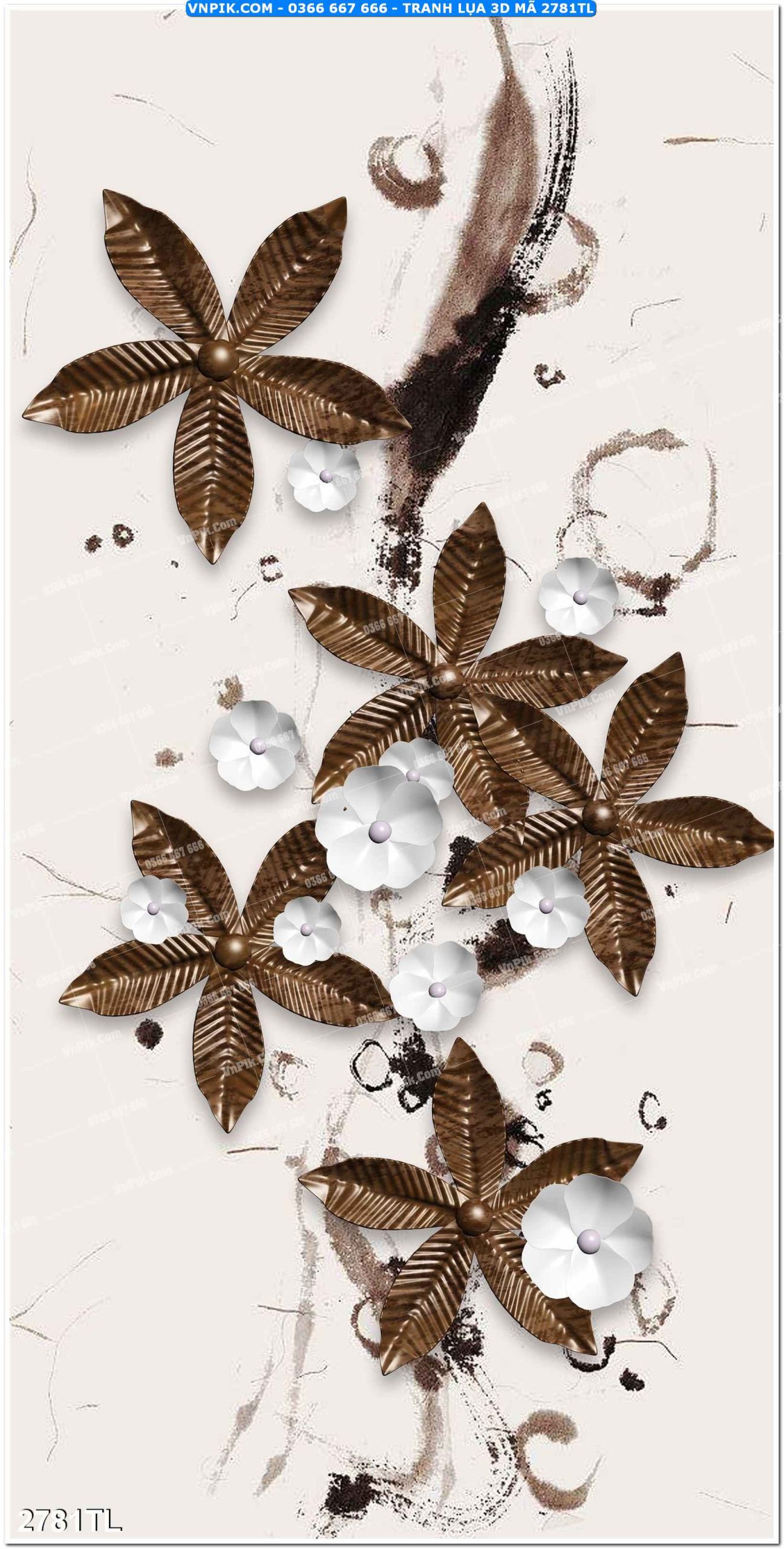 Tranh lụa 3D – Tranh trang trí dán tường 2781TL
