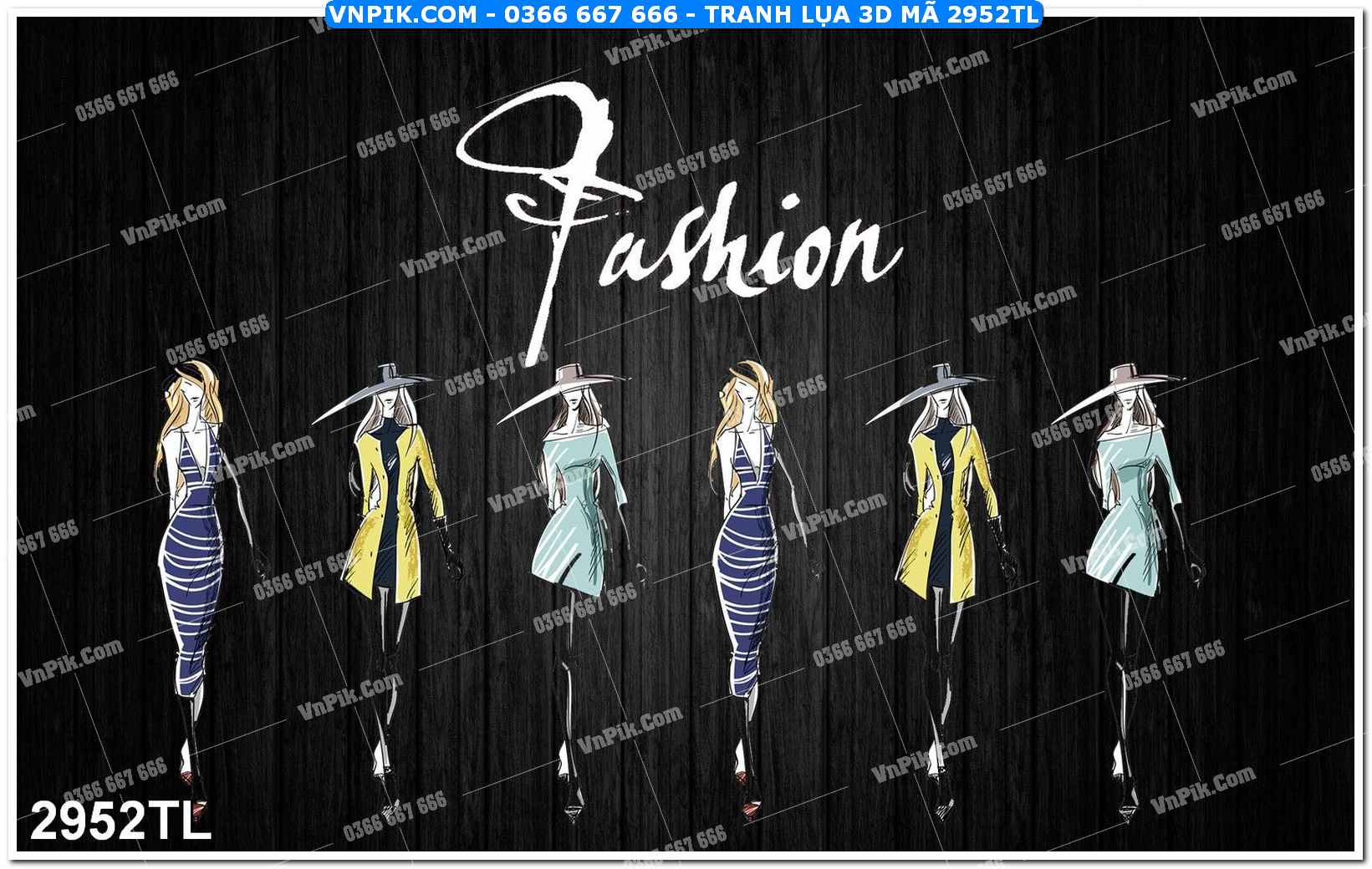 Tranh lụa 3D – Tranh trang trí dán tường 2952TL