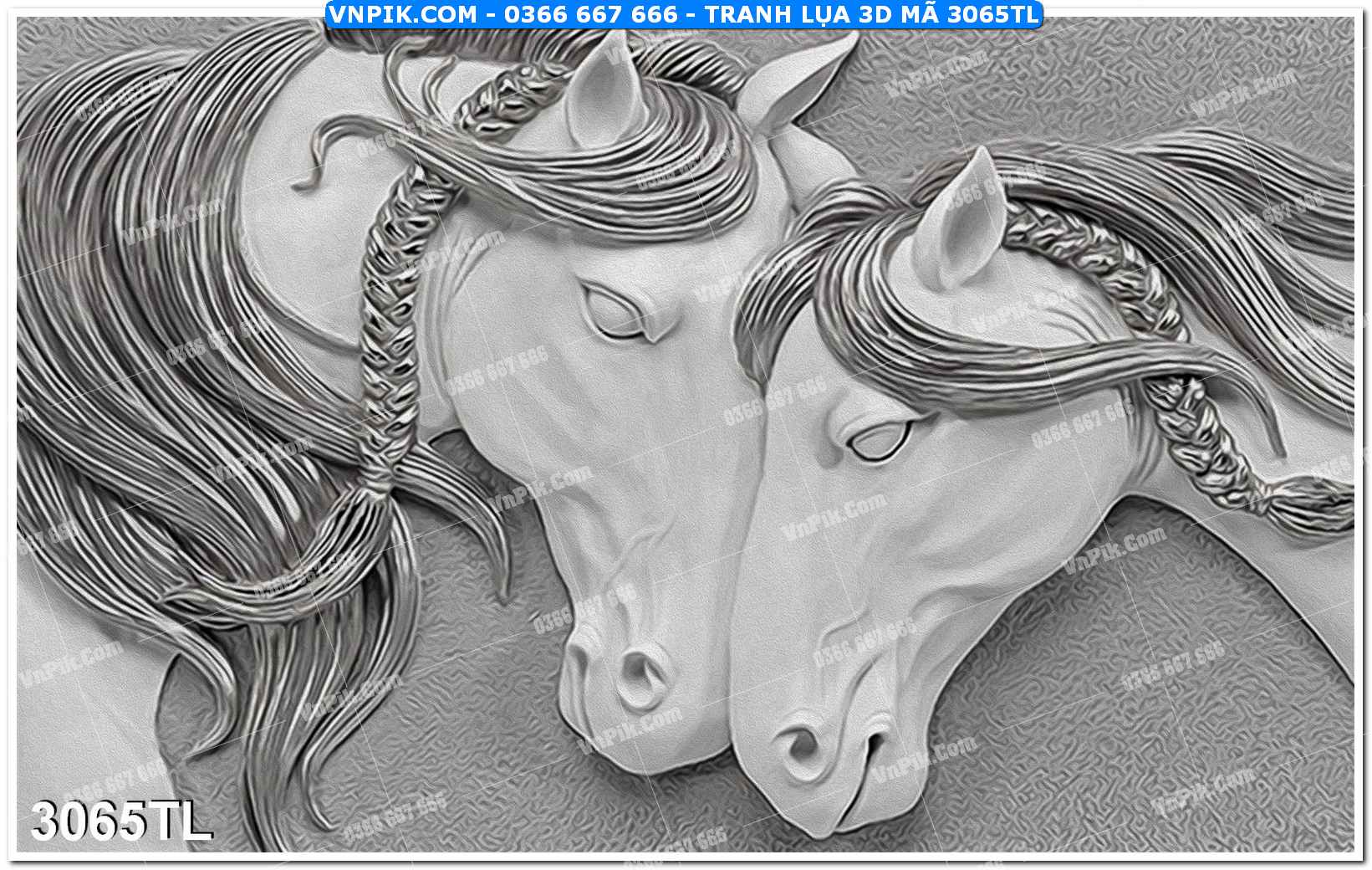 Tranh lụa 3D – Tranh trang trí dán tường 3065TL