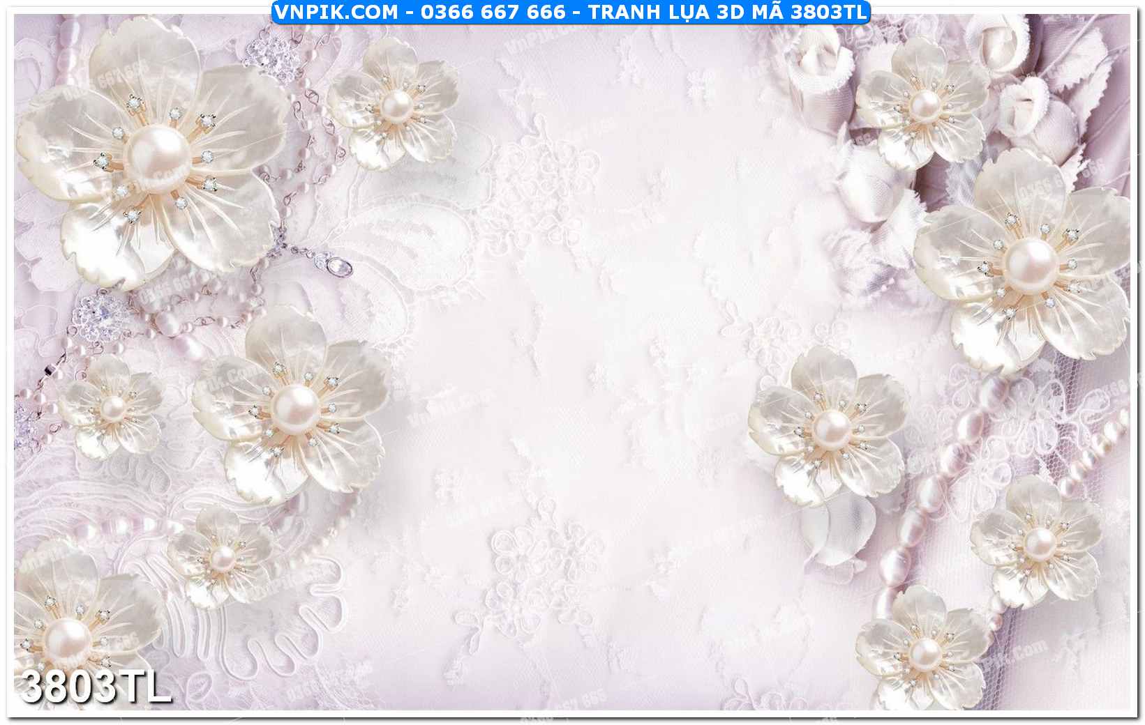 Tranh lụa 3D – Tranh trang trí dán tường 3803TL