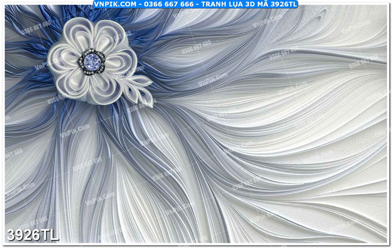 Tranh lụa 3D – Tranh trang trí dán tường 3926TL