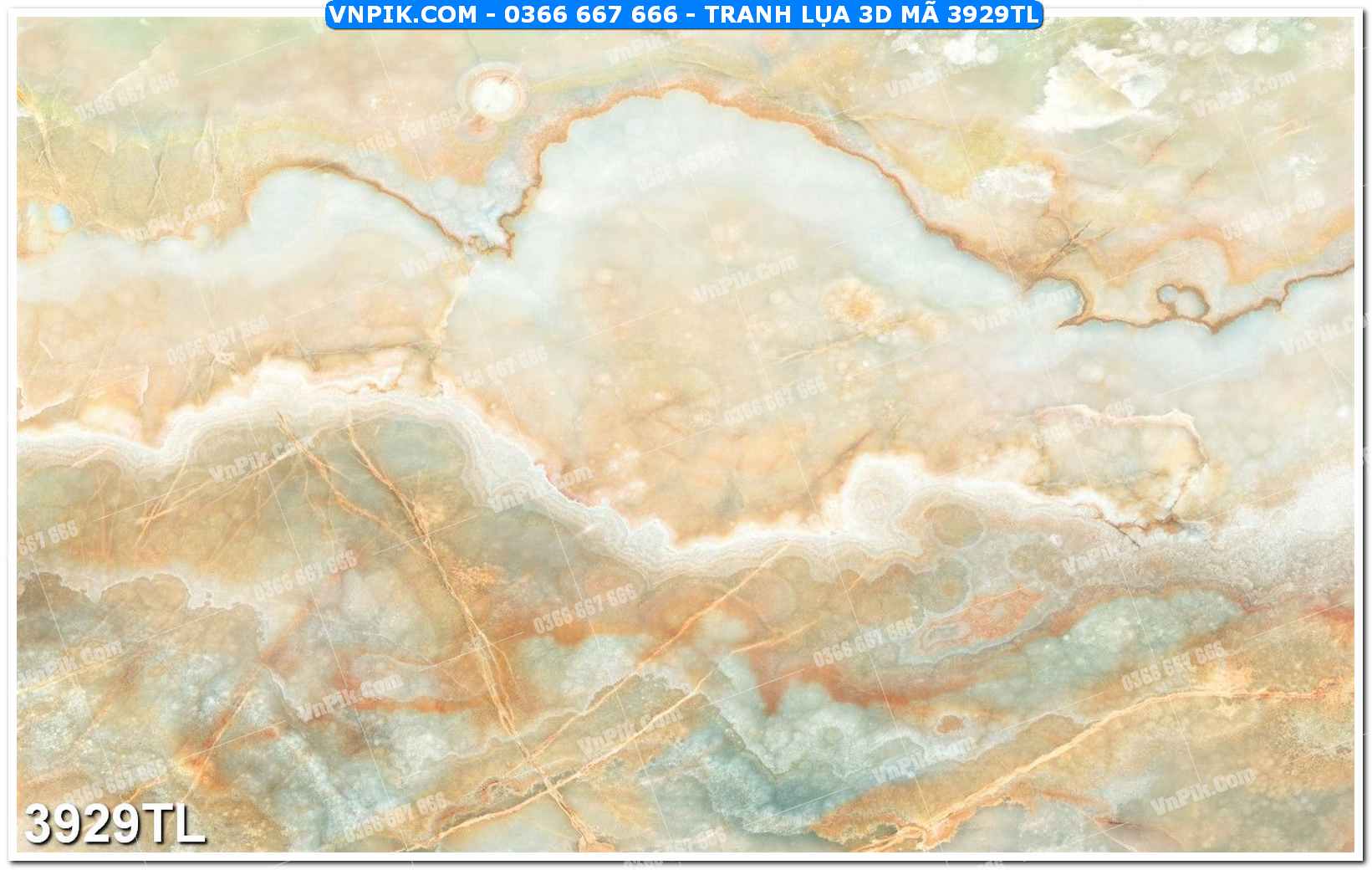 Tranh lụa 3D – Tranh trang trí dán tường 3929TL