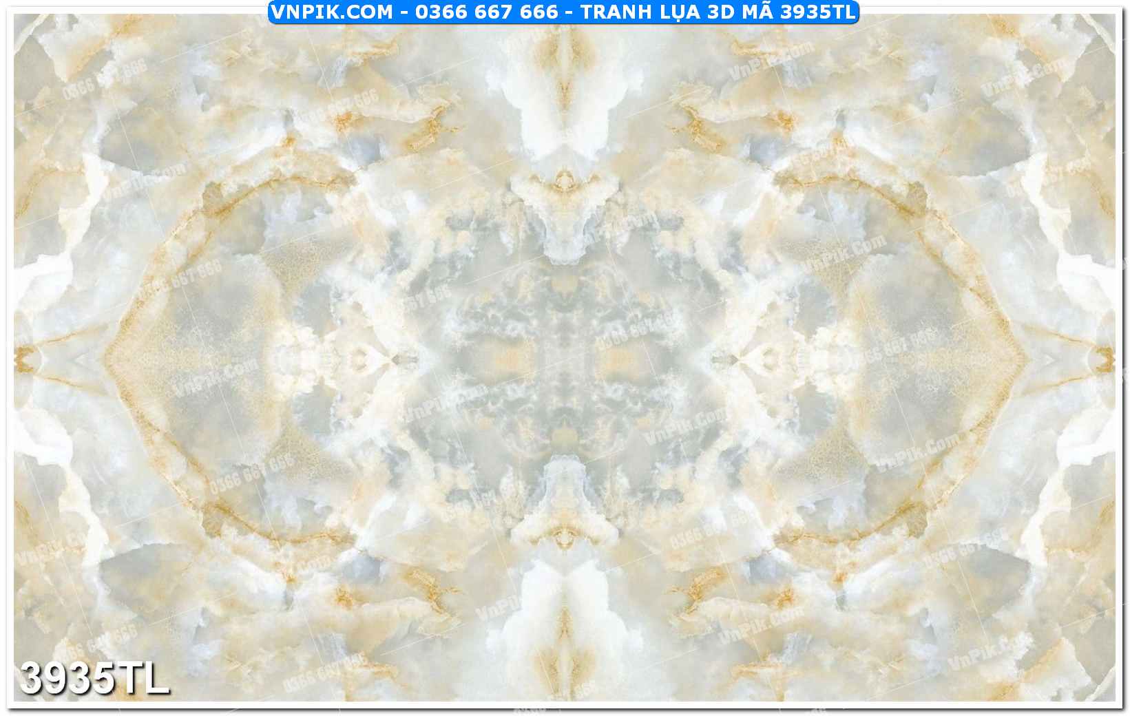 Tranh lụa 3D – Tranh trang trí dán tường 3935TL