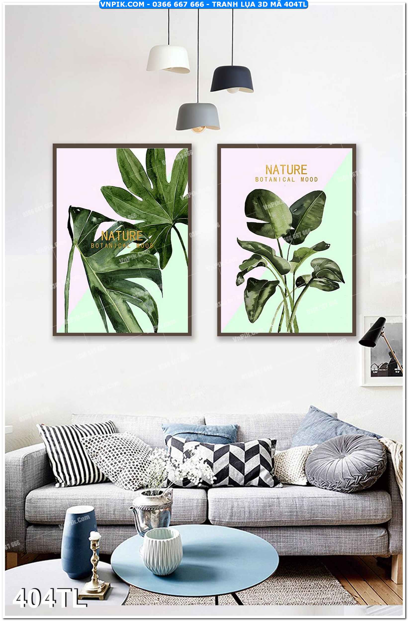 Tranh lụa 3D – Tranh trang trí dán tường 404TL