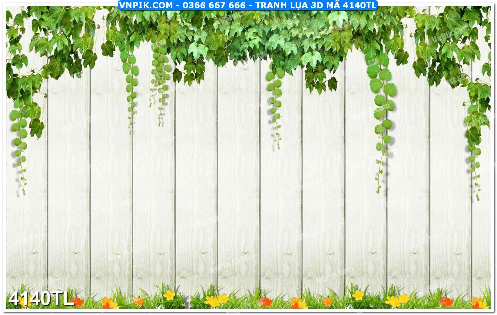 Tranh lụa 3D – Tranh trang trí dán tường 4140TL