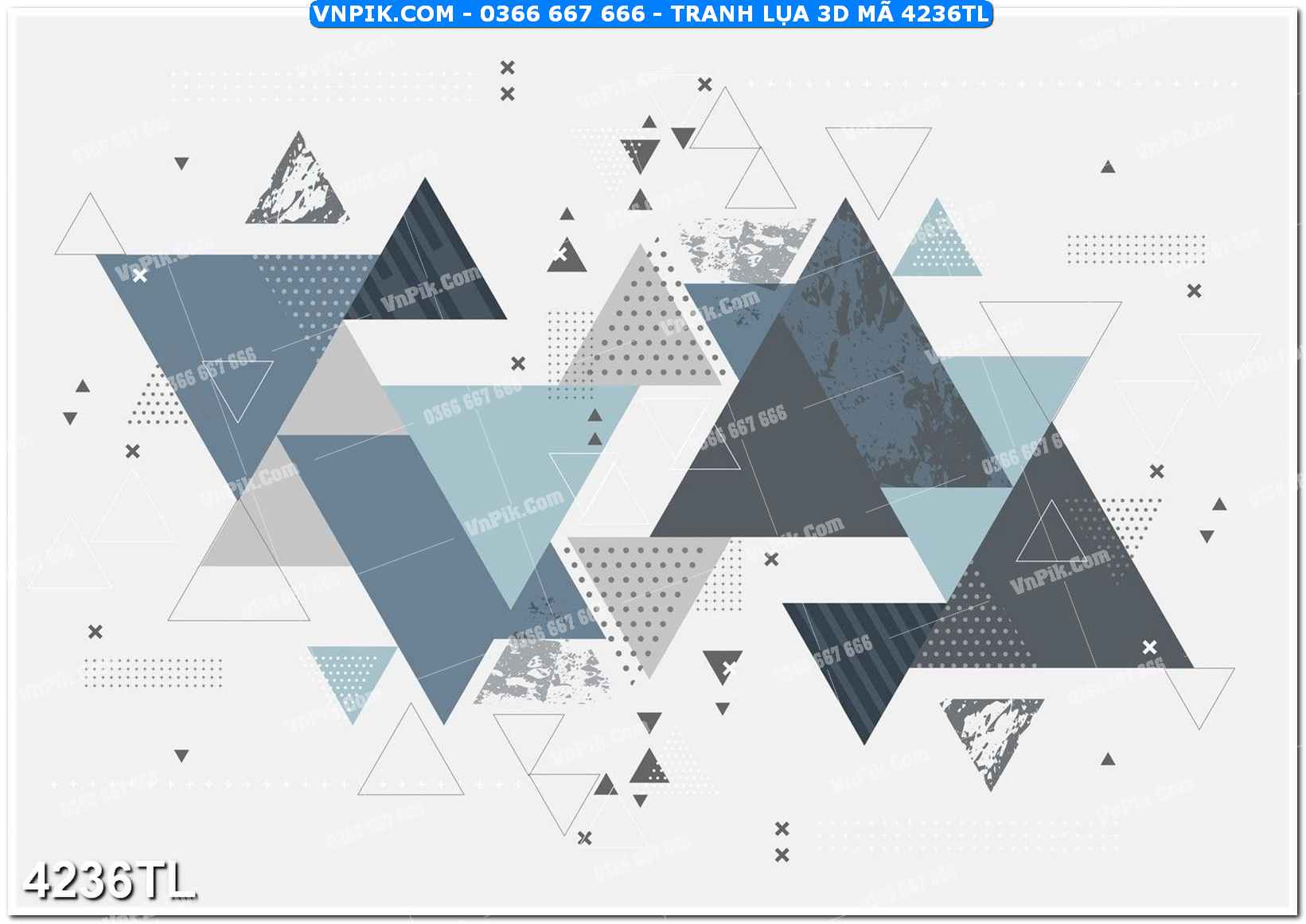 Tranh lụa 3D – Tranh trang trí dán tường 4236TL
