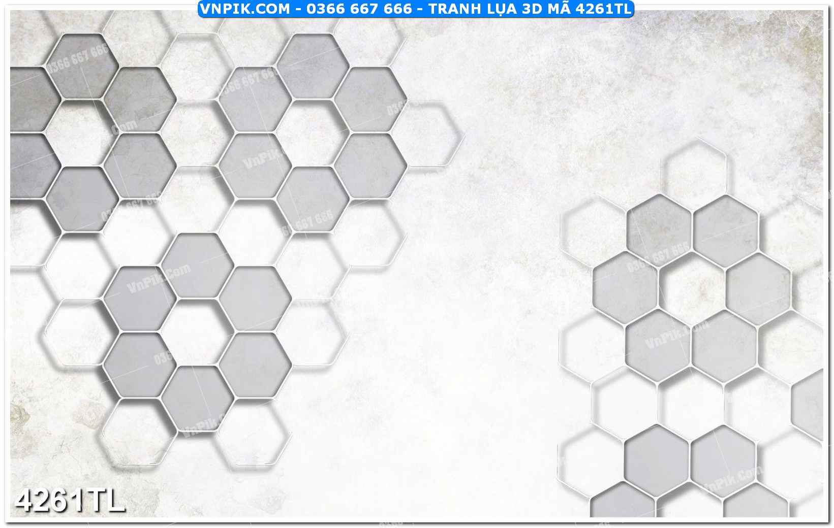 Tranh lụa 3D – Tranh trang trí dán tường 4261TL