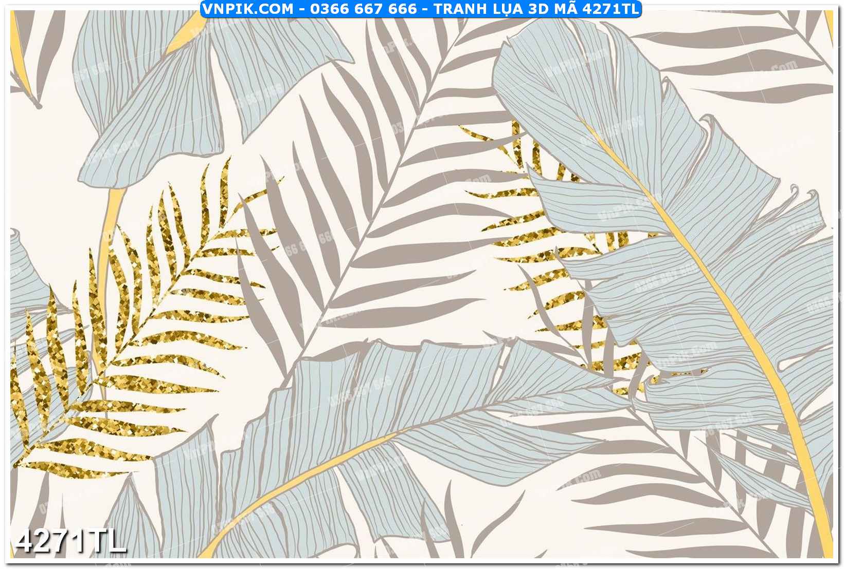 Tranh lụa 3D – Tranh trang trí dán tường 4271TL