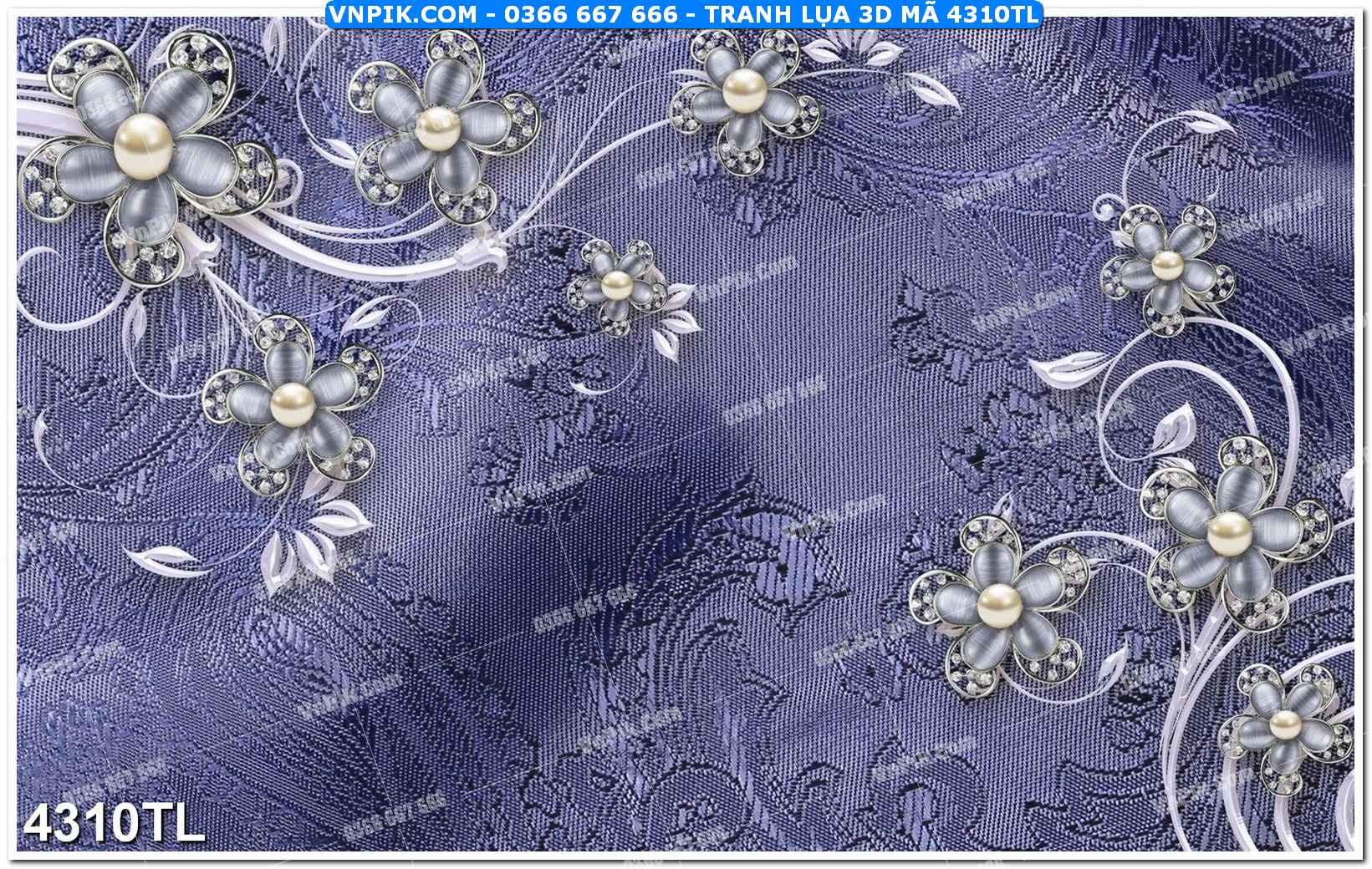 Tranh lụa 3D – Tranh trang trí dán tường 4310TL