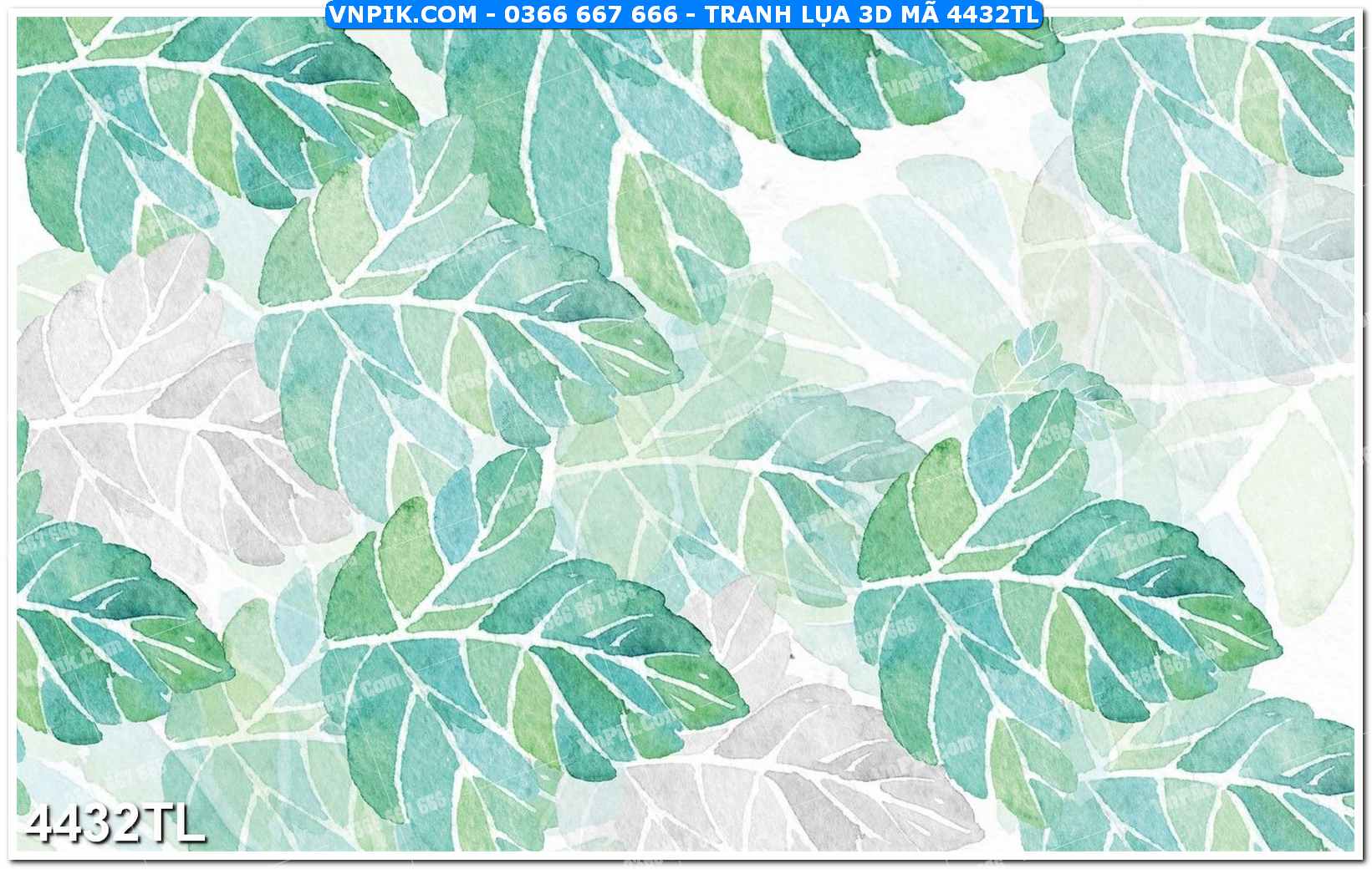 Tranh lụa 3D – Tranh trang trí dán tường 4432TL