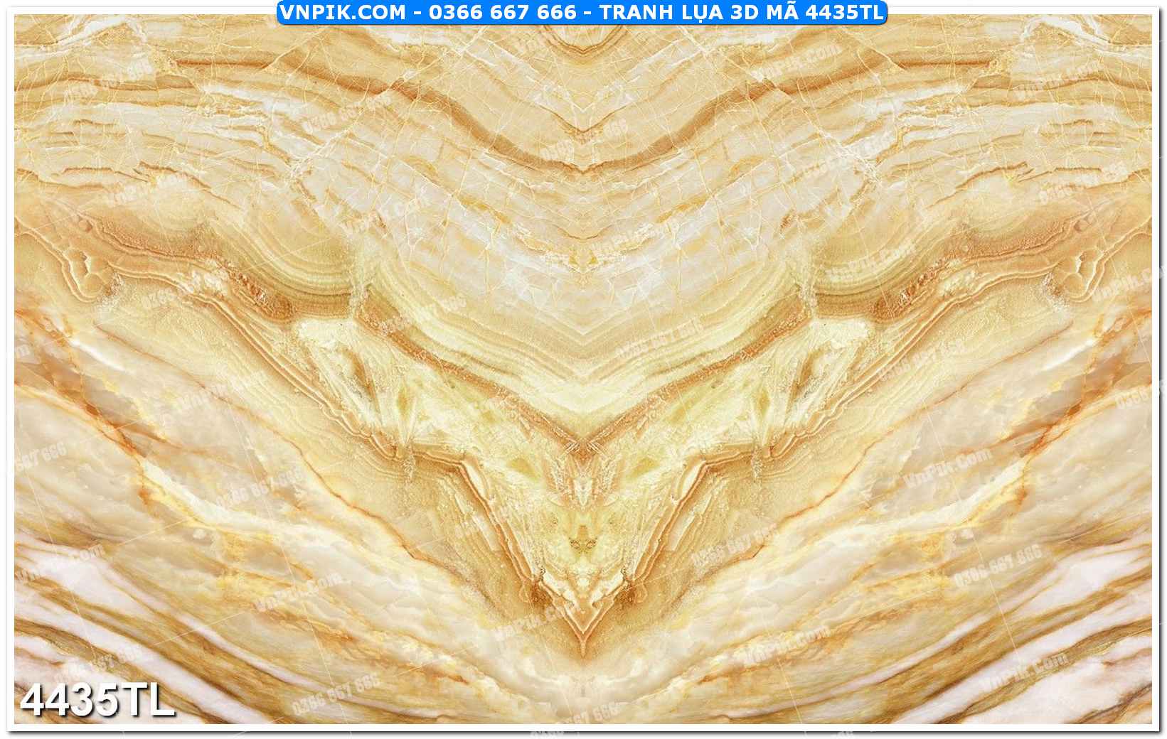 Tranh lụa 3D – Tranh trang trí dán tường 4435TL