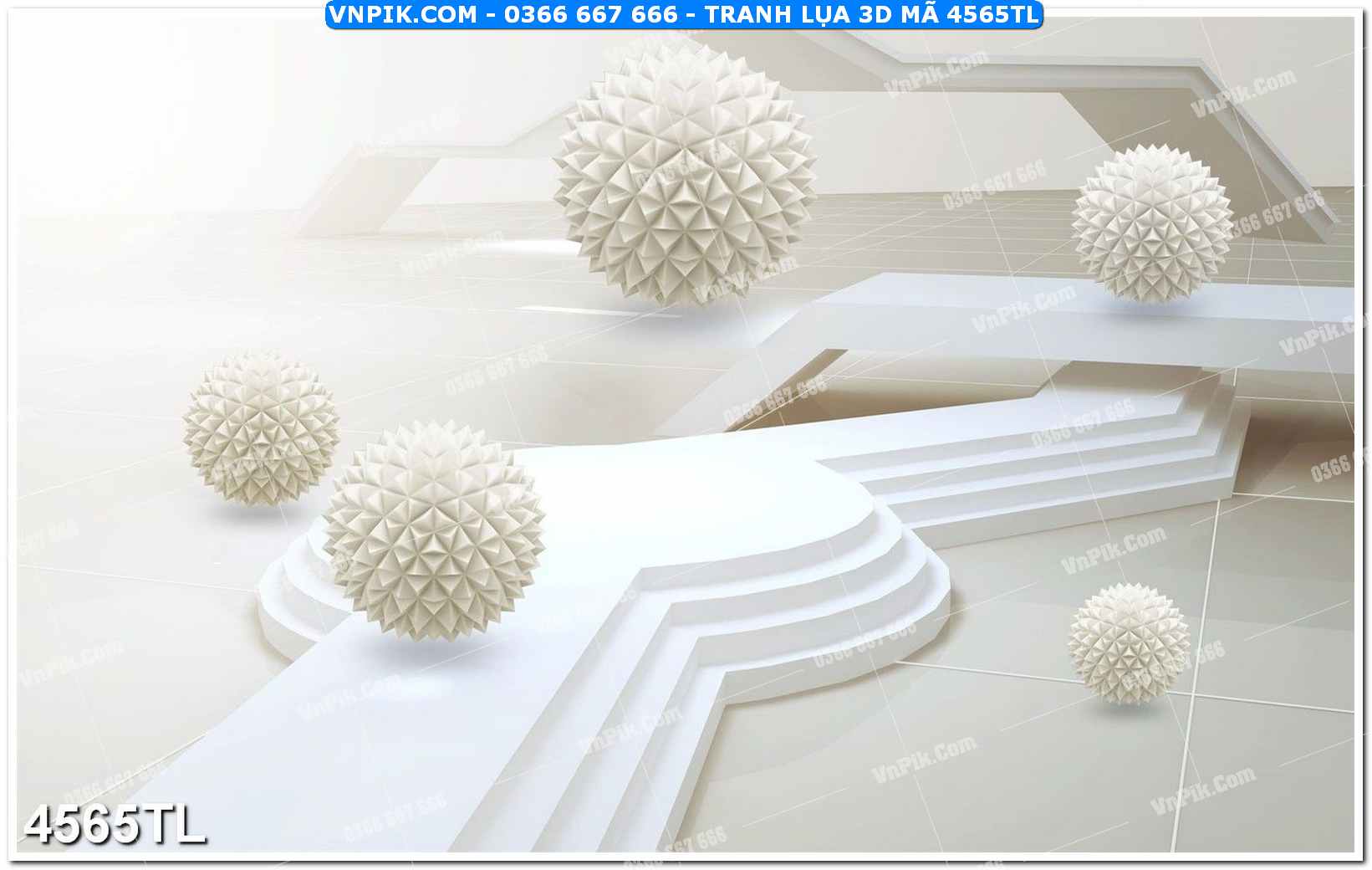 Tranh lụa 3D – Tranh trang trí dán tường 4565TL