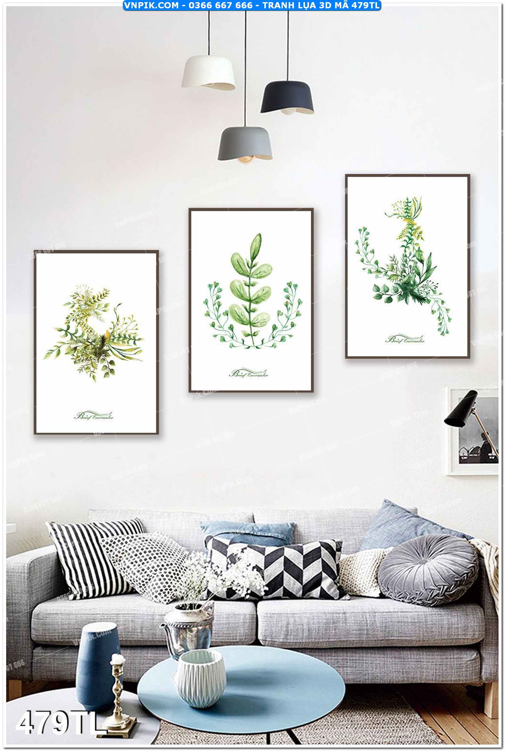 Tranh lụa 3D – Tranh trang trí dán tường 479TL