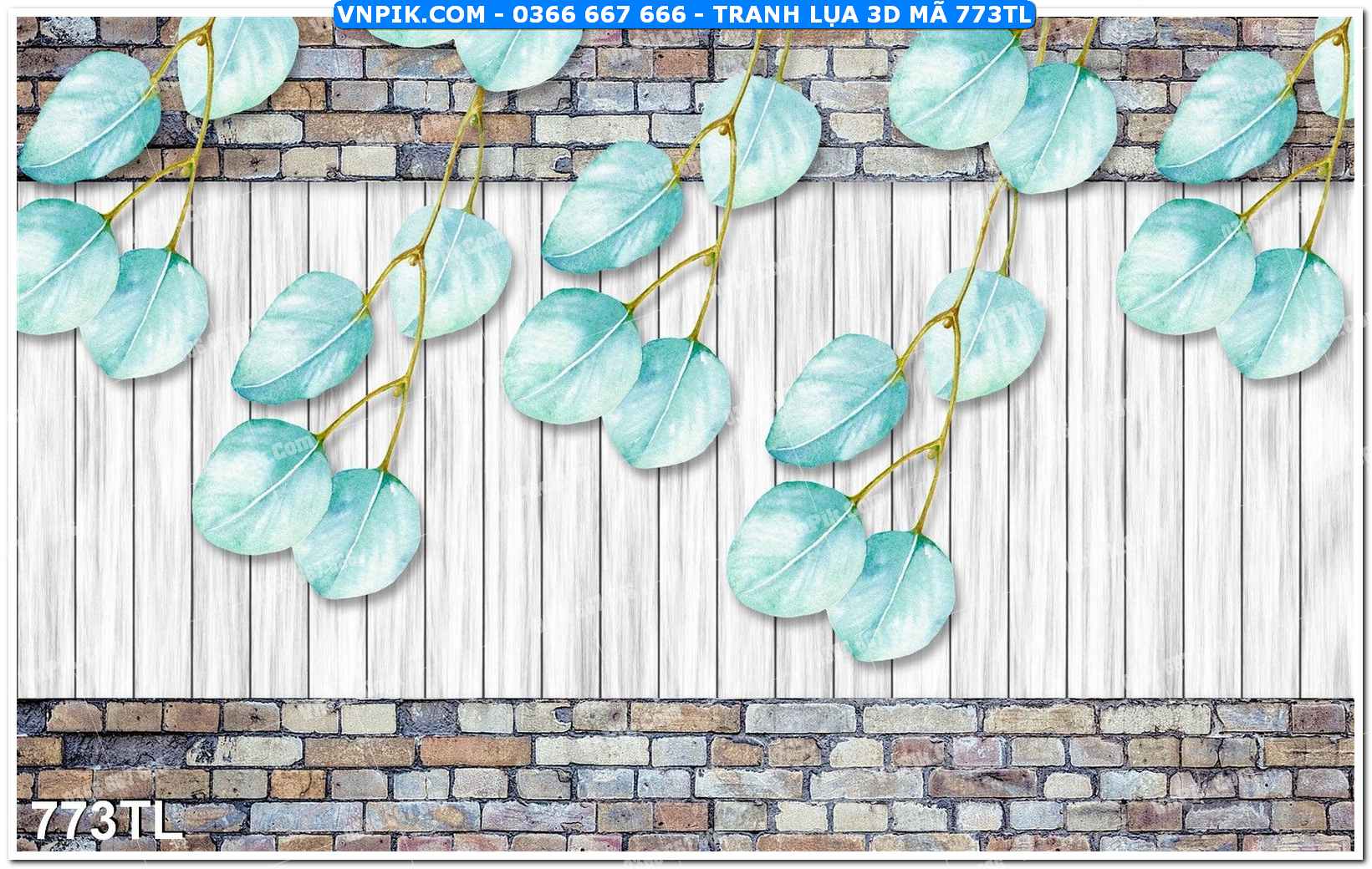 Tranh lụa 3D – Tranh trang trí dán tường 773TL
