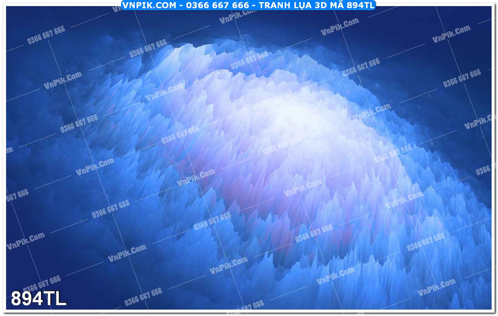 Tranh lụa 3D – Tranh trang trí dán tường 894TL