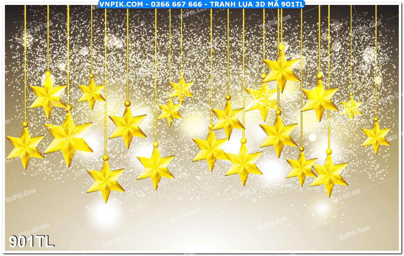 Tranh lụa 3D – Tranh trang trí dán tường 901TL