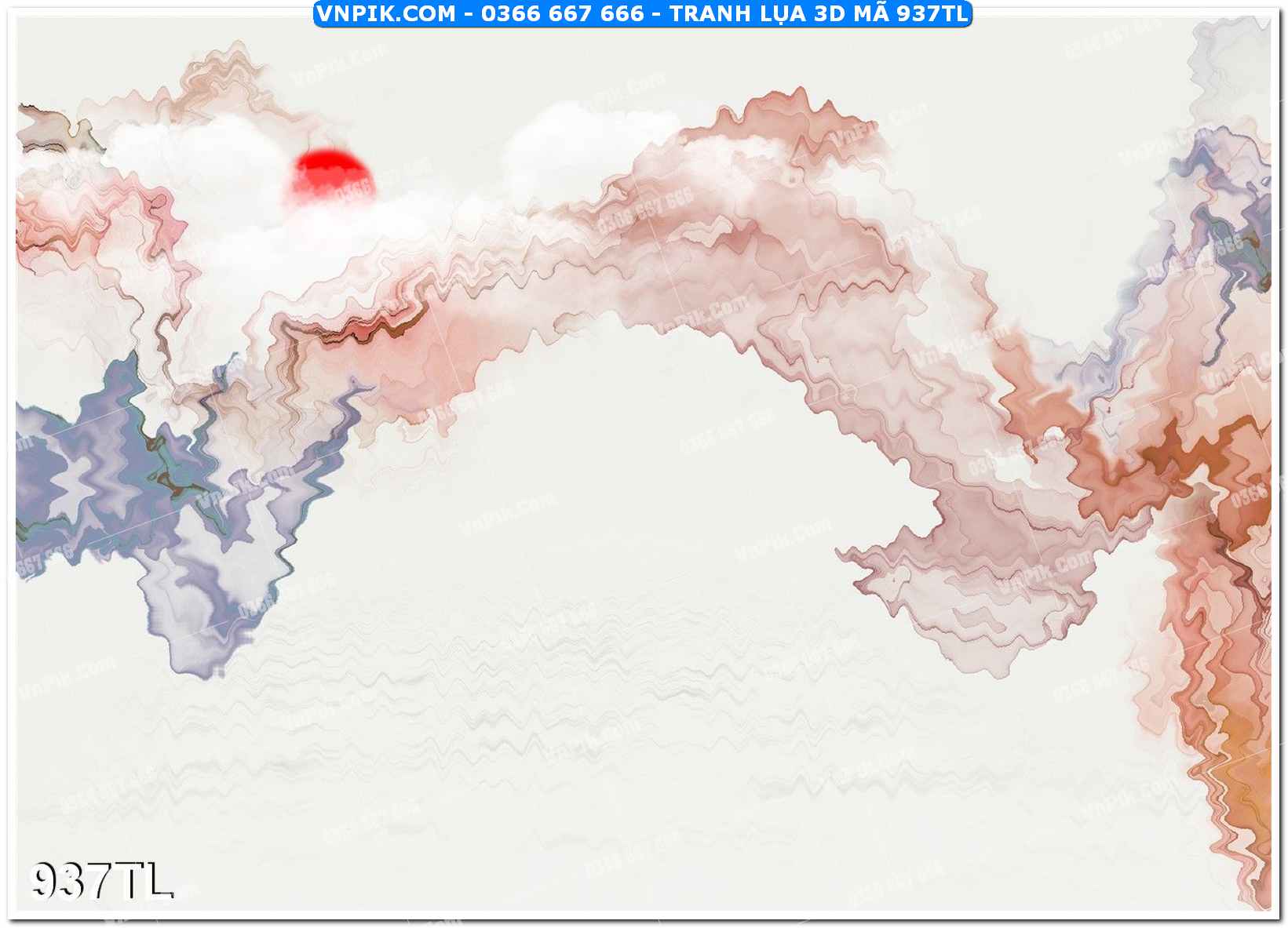 Tranh lụa 3D – Tranh trang trí dán tường 937TL