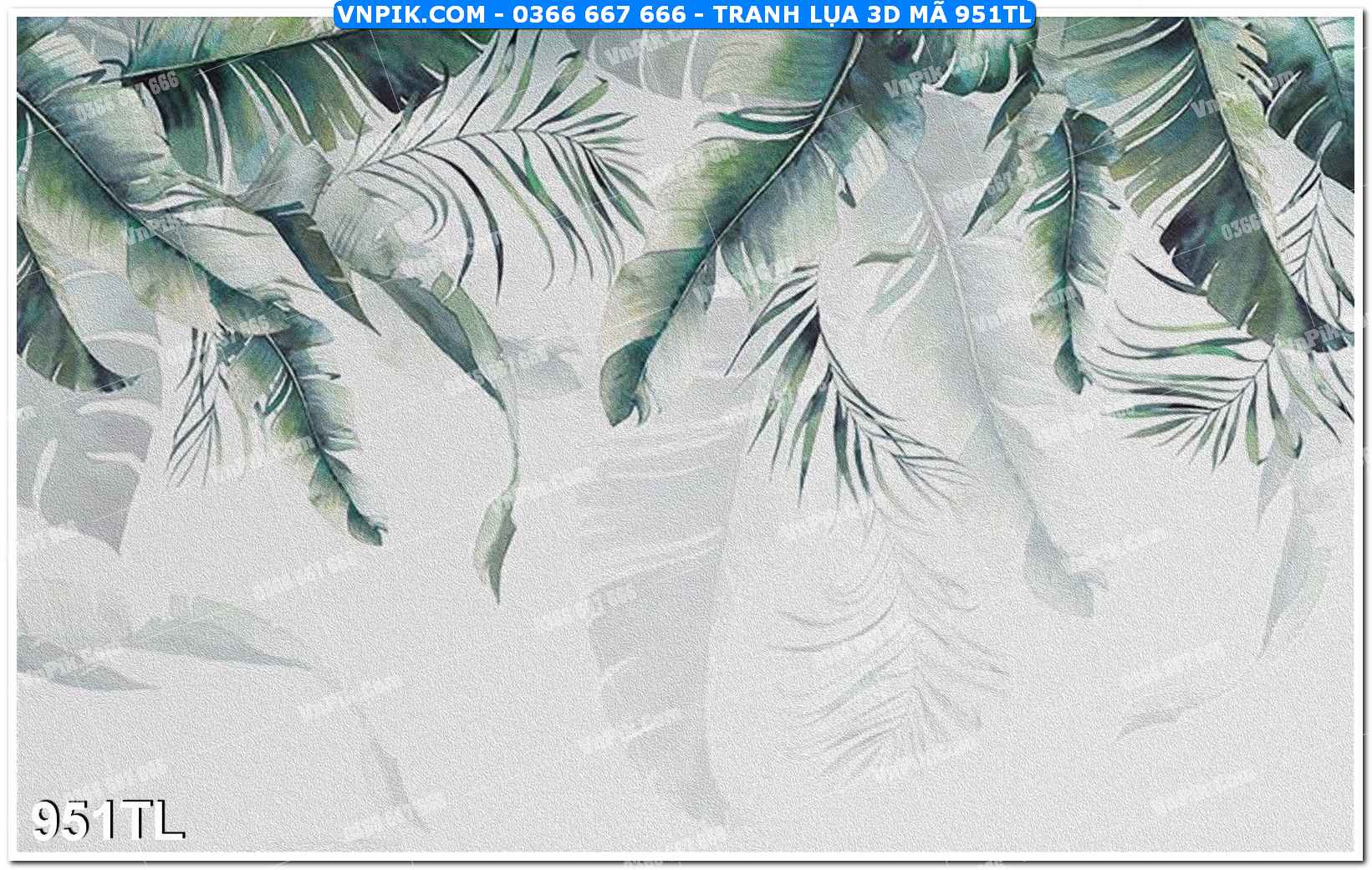 Tranh lụa 3D – Tranh trang trí dán tường 951TL