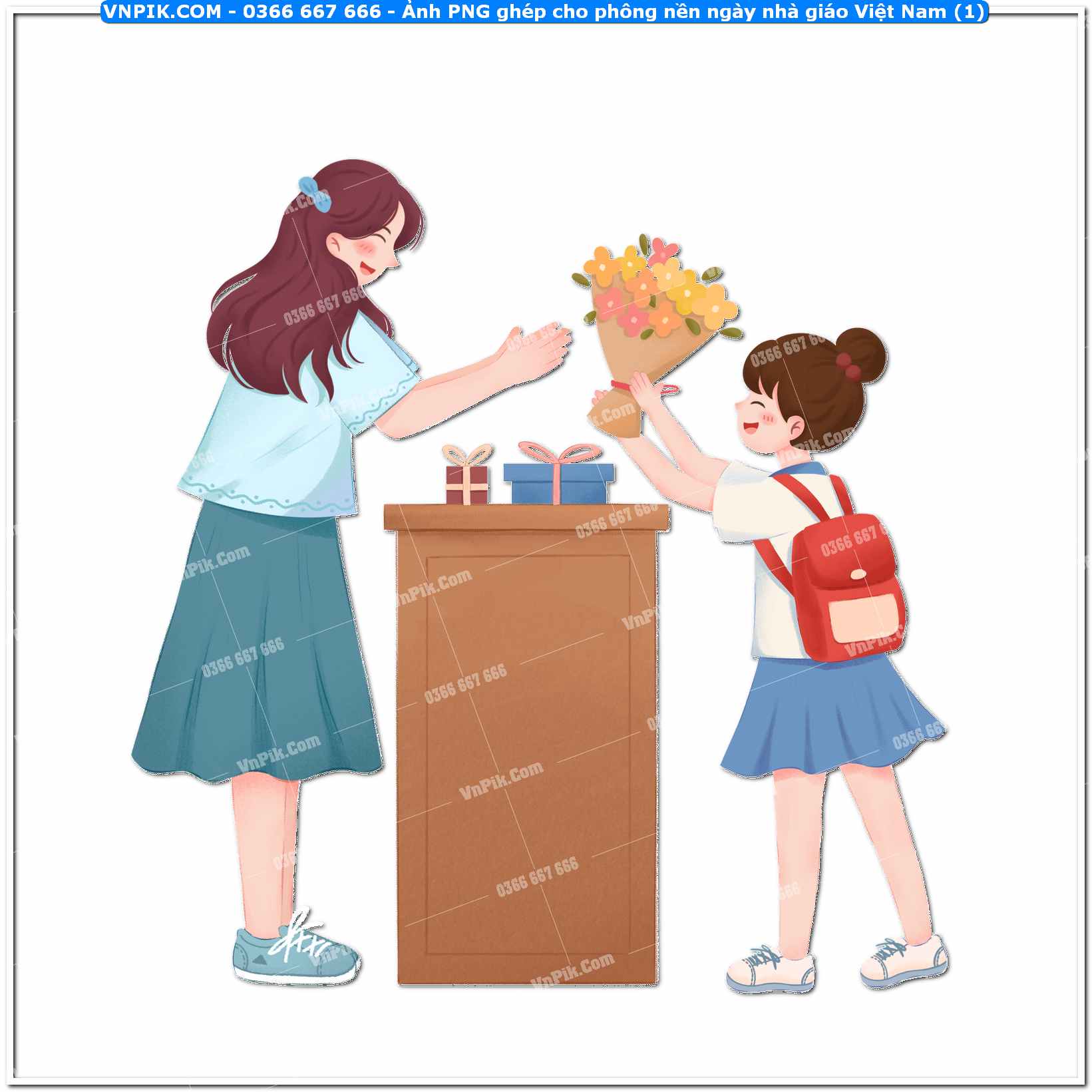 Ảnh PNG ghép cho phông nền ngày nhà giáo Việt Nam (1)