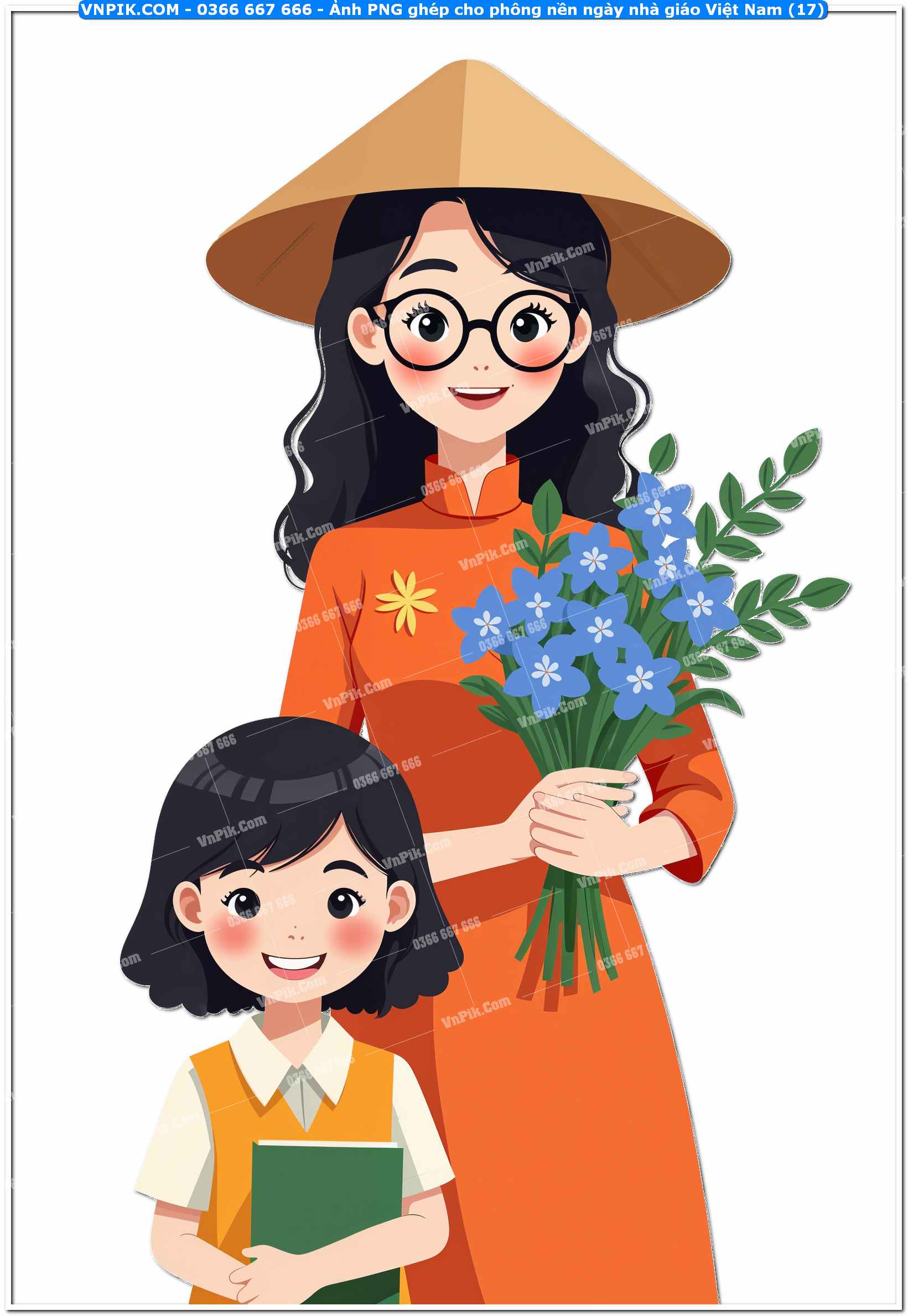 Ảnh PNG ghép cho phông nền ngày nhà giáo Việt Nam (17)