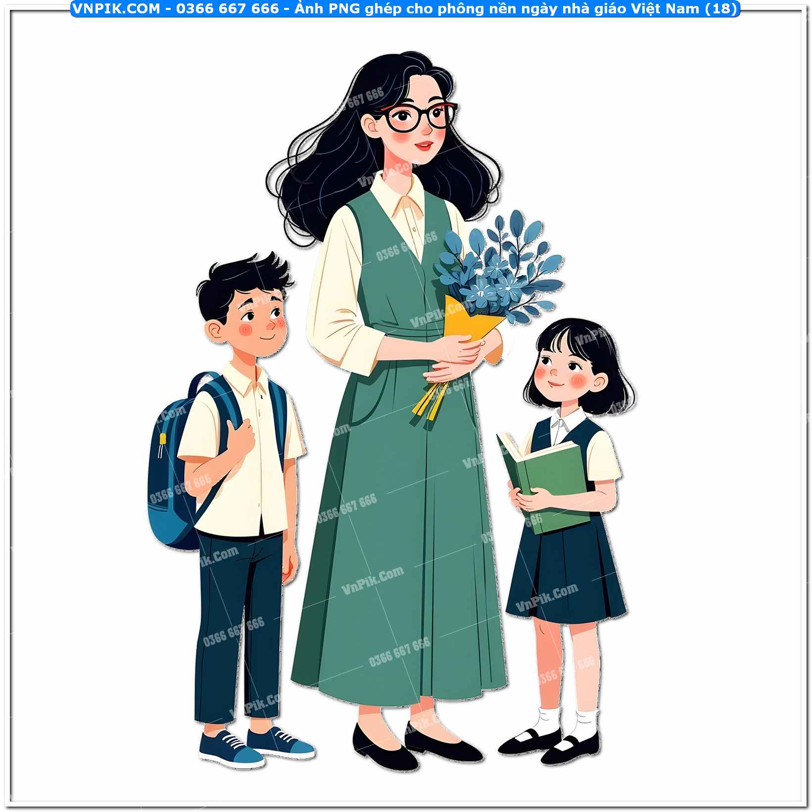 Ảnh PNG ghép cho phông nền ngày nhà giáo Việt Nam (18)