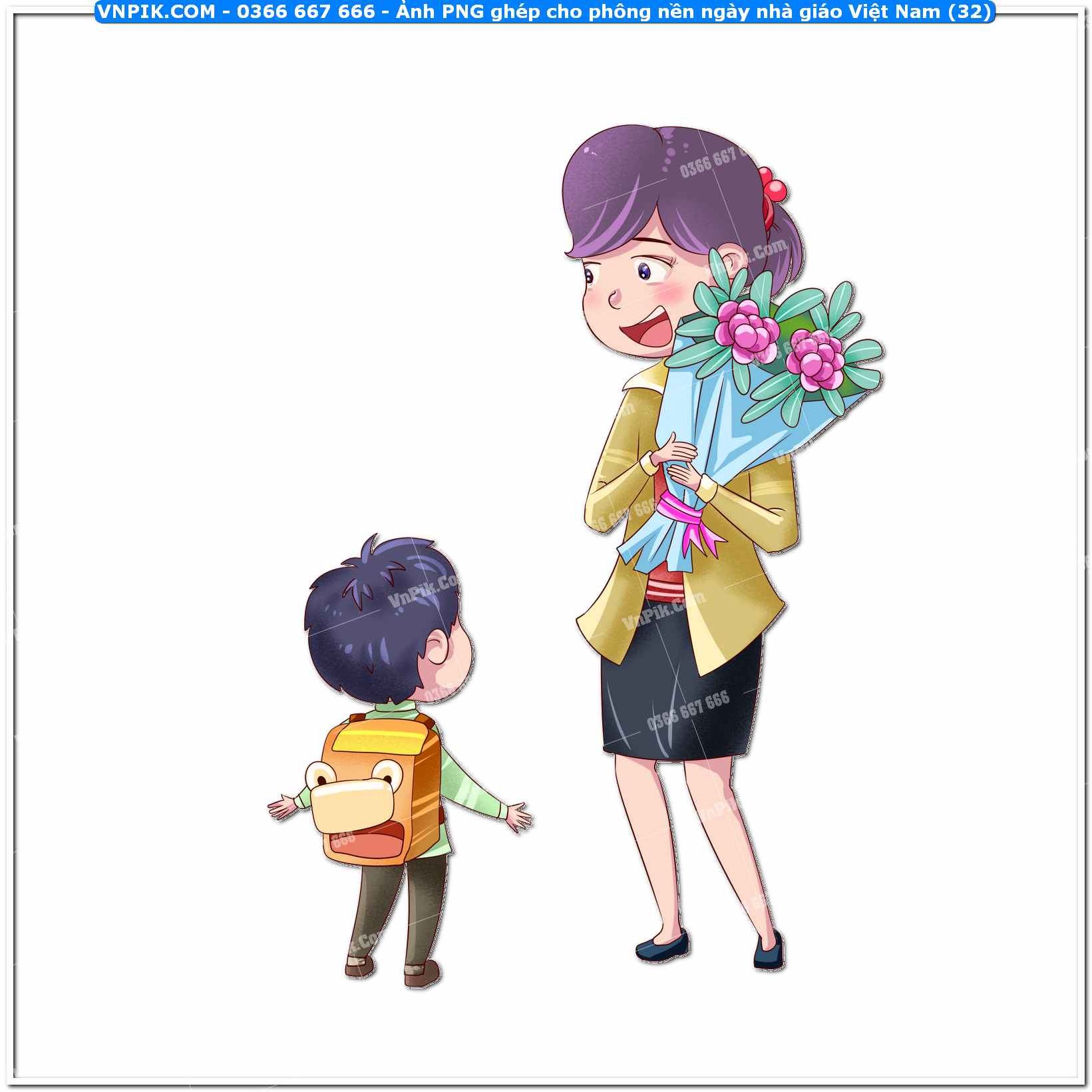 Ảnh PNG ghép cho phông nền ngày nhà giáo Việt Nam (32)