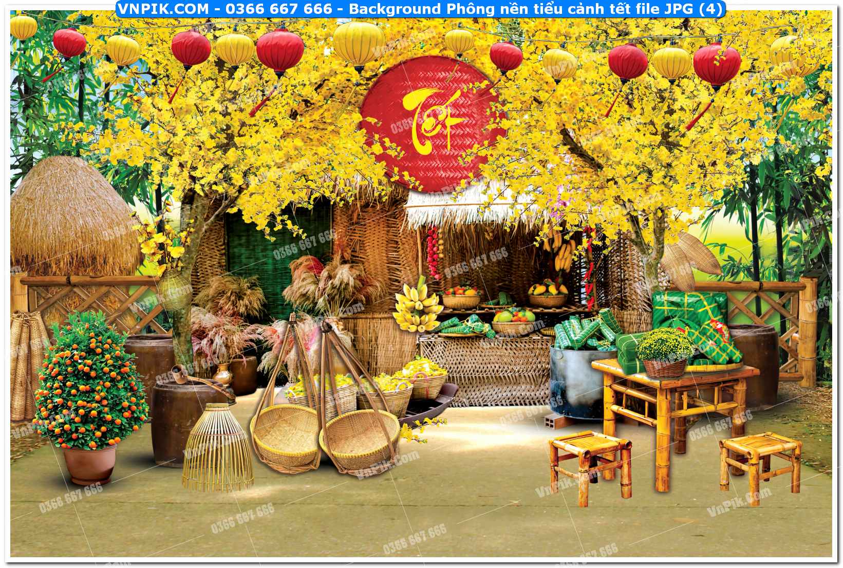 Background Phông nền tiểu cảnh tết file JPG (4)
