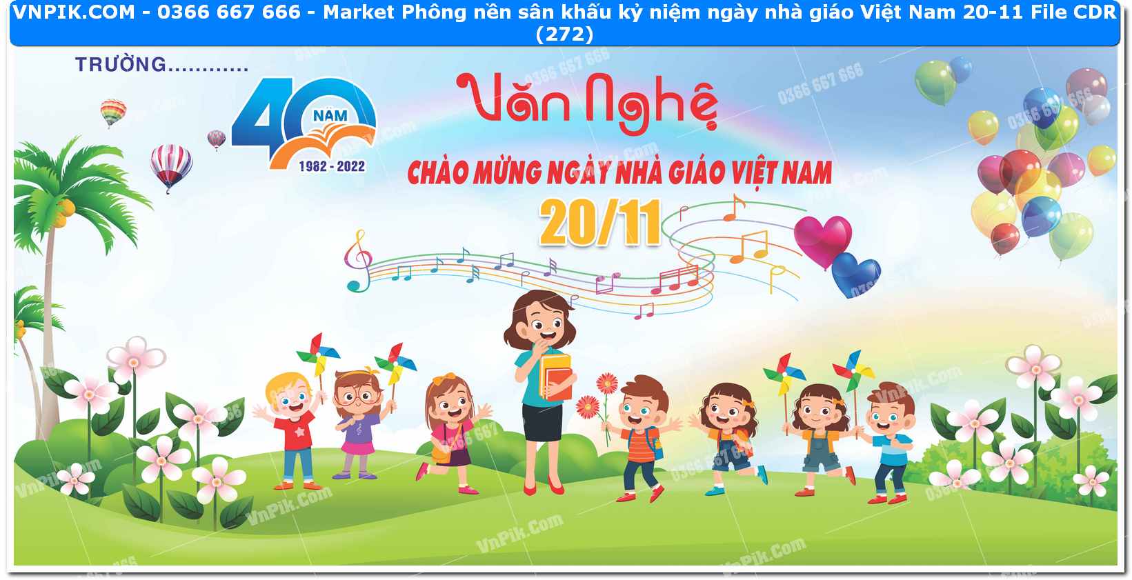 Market Phông nền sân khấu kỷ niệm ngày nhà giáo Việt Nam 20-11 File CDR (272)