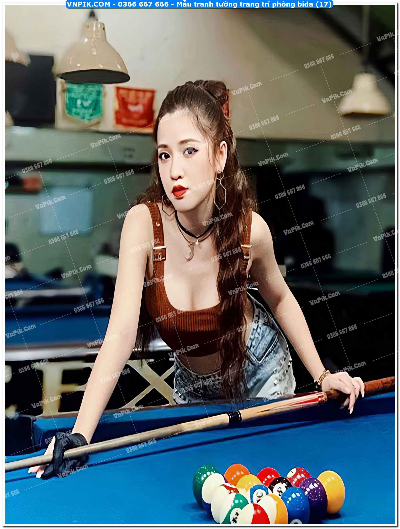 Mẫu tranh tường trang trí phòng bida (17)